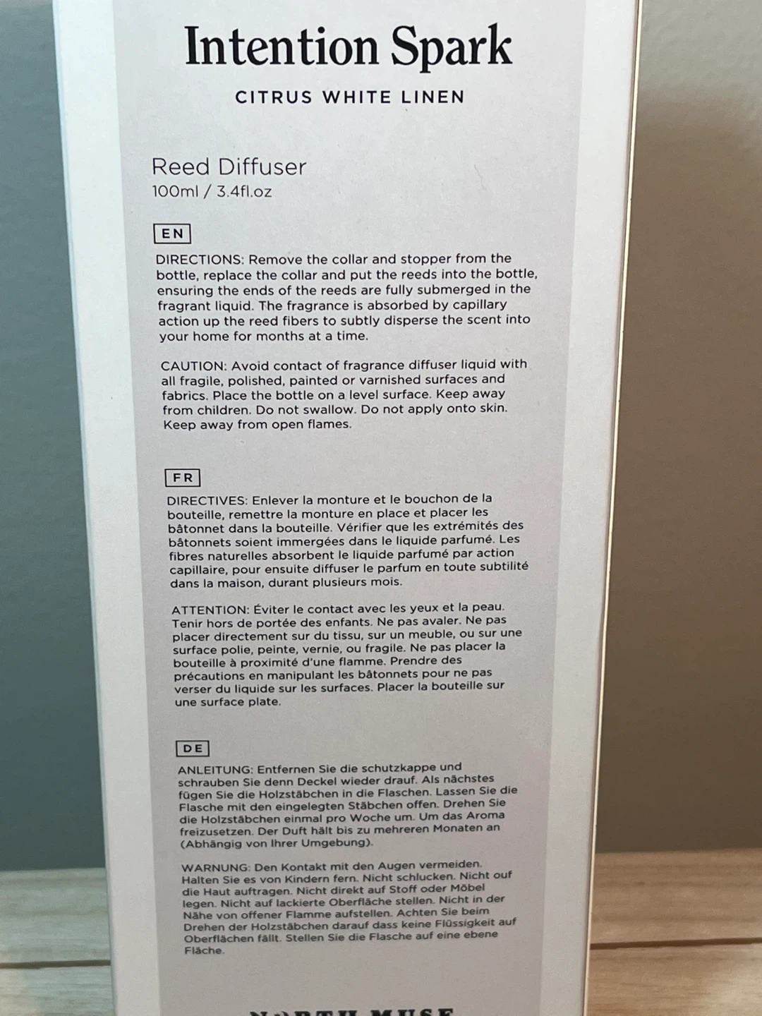 North Muse Intention Spark Reed Diffuser - Clear Quartz - photo 2