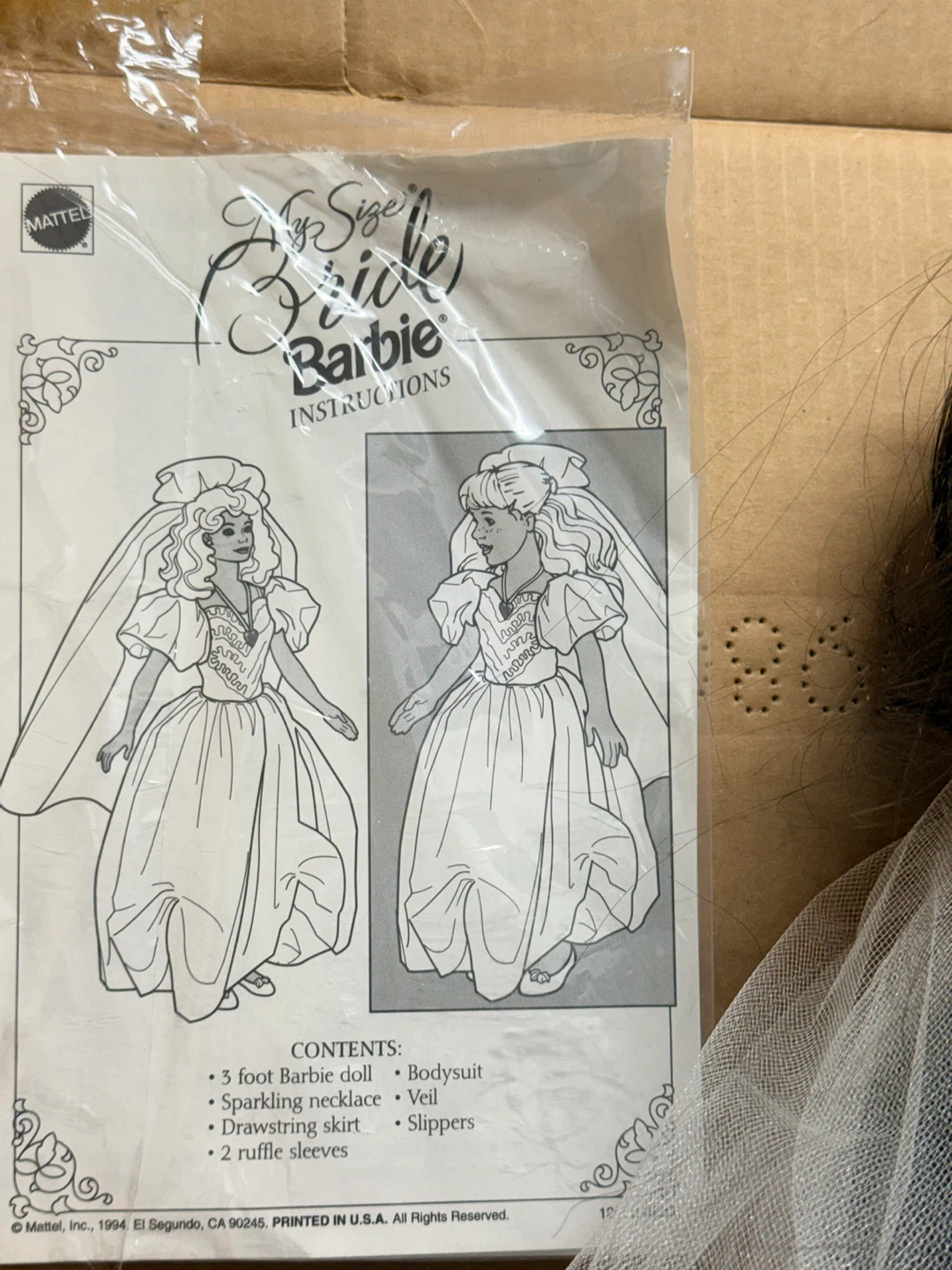 My Size Bride Barbie Doll - photo 4