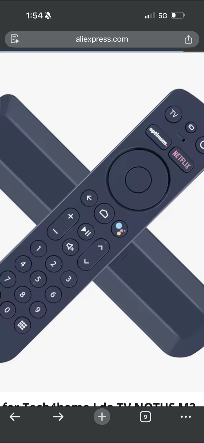 Tech4home T4HIU211/311KA NOTUS M2 TV Remote