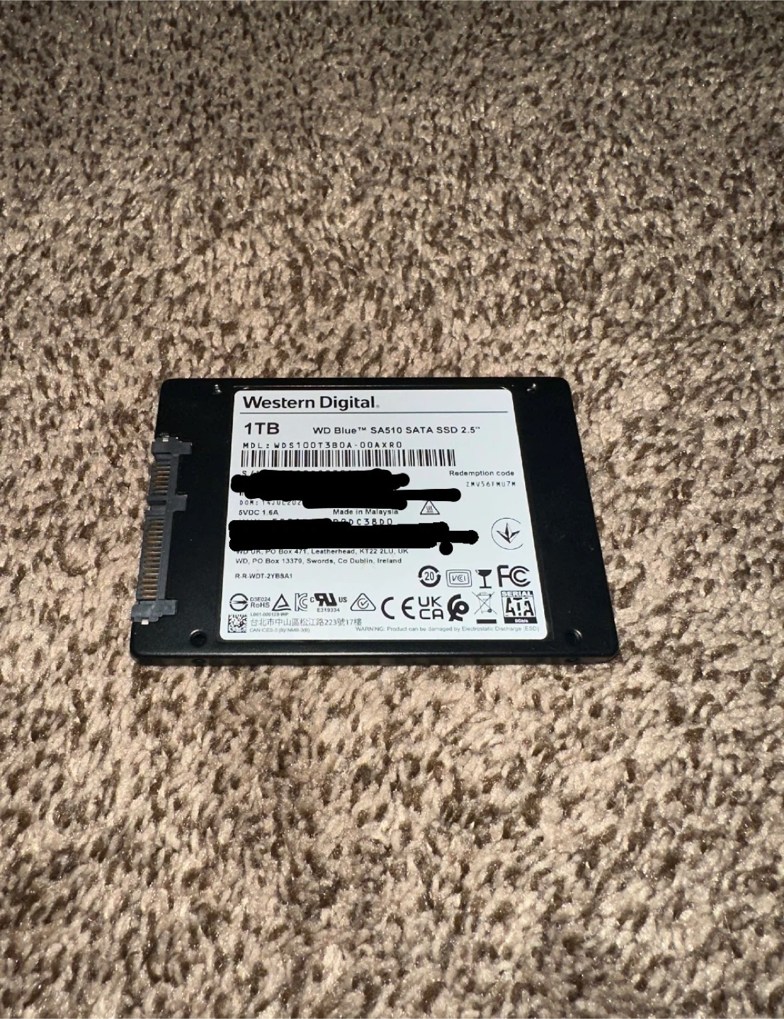 Brand New 1 TB Western Digital SATA SSD - photo 2