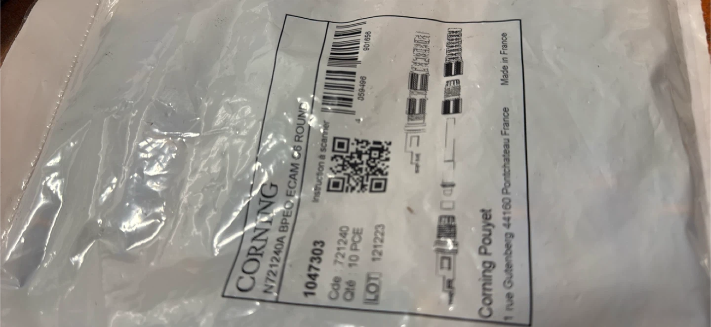 Corning N721240A BPEO ECAM S6 Round Connectors - 10 Piece Lot - photo 5