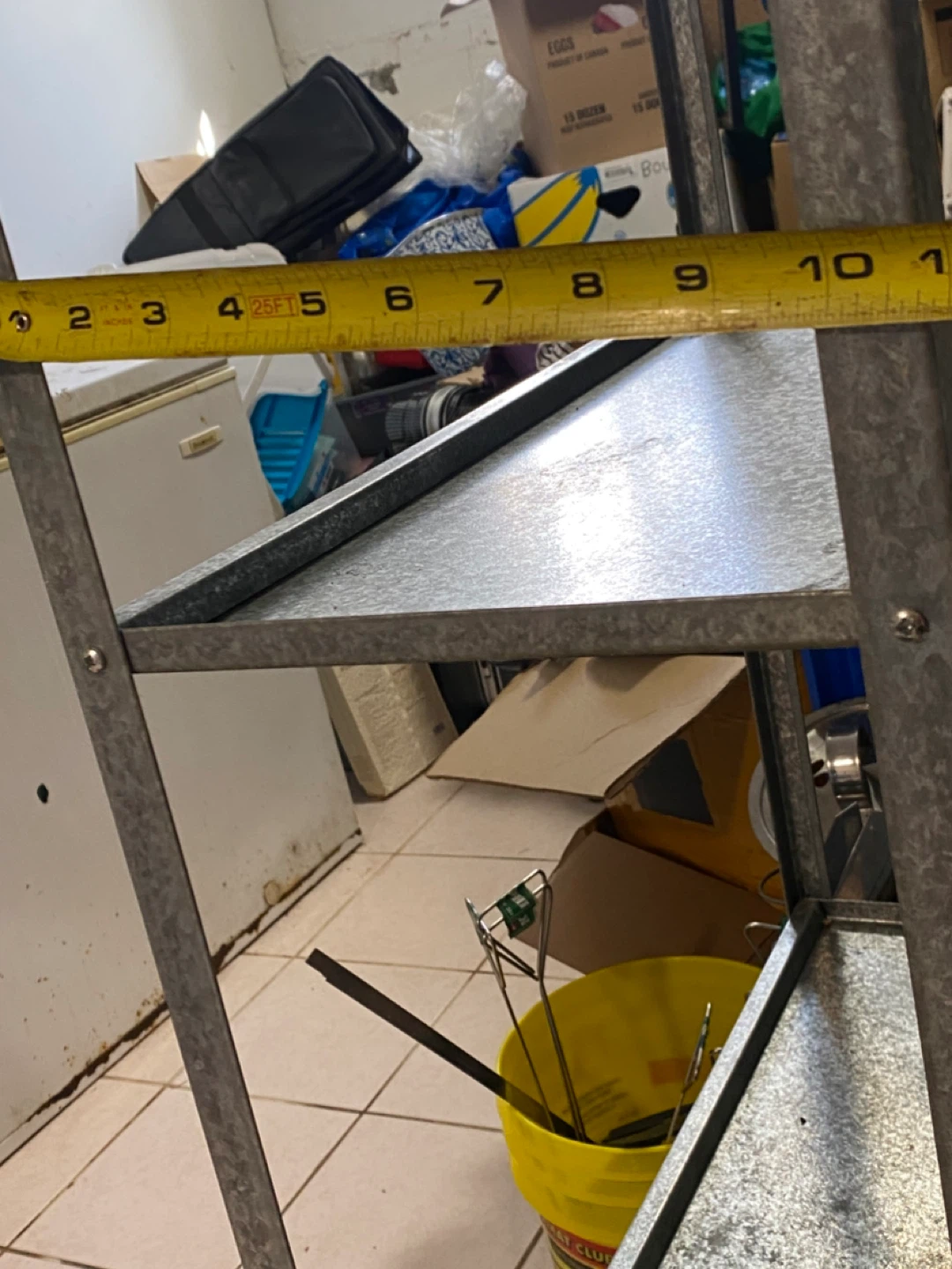Galvanized Metal Shelving Unit - photo 3