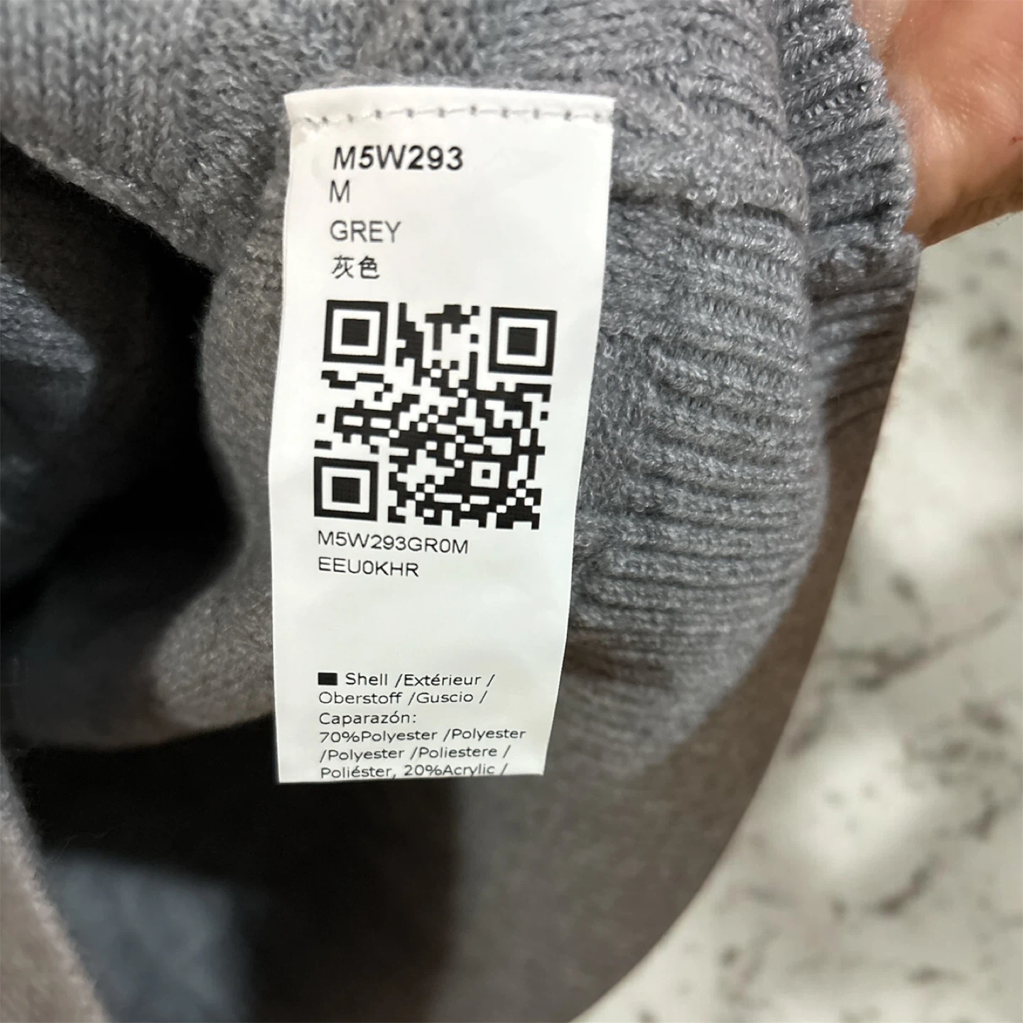 RUNCATI Grey Quarter-Zip Sweater - Size M - photo 4