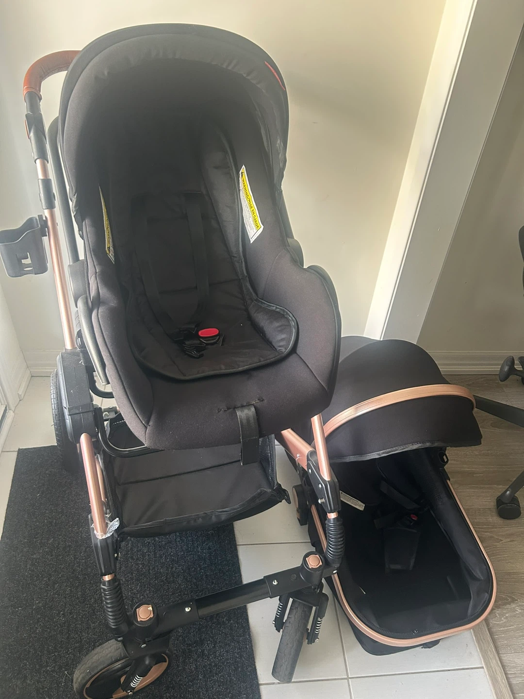 Comfort Time Baby Stroller with Bassinet and Car Seat