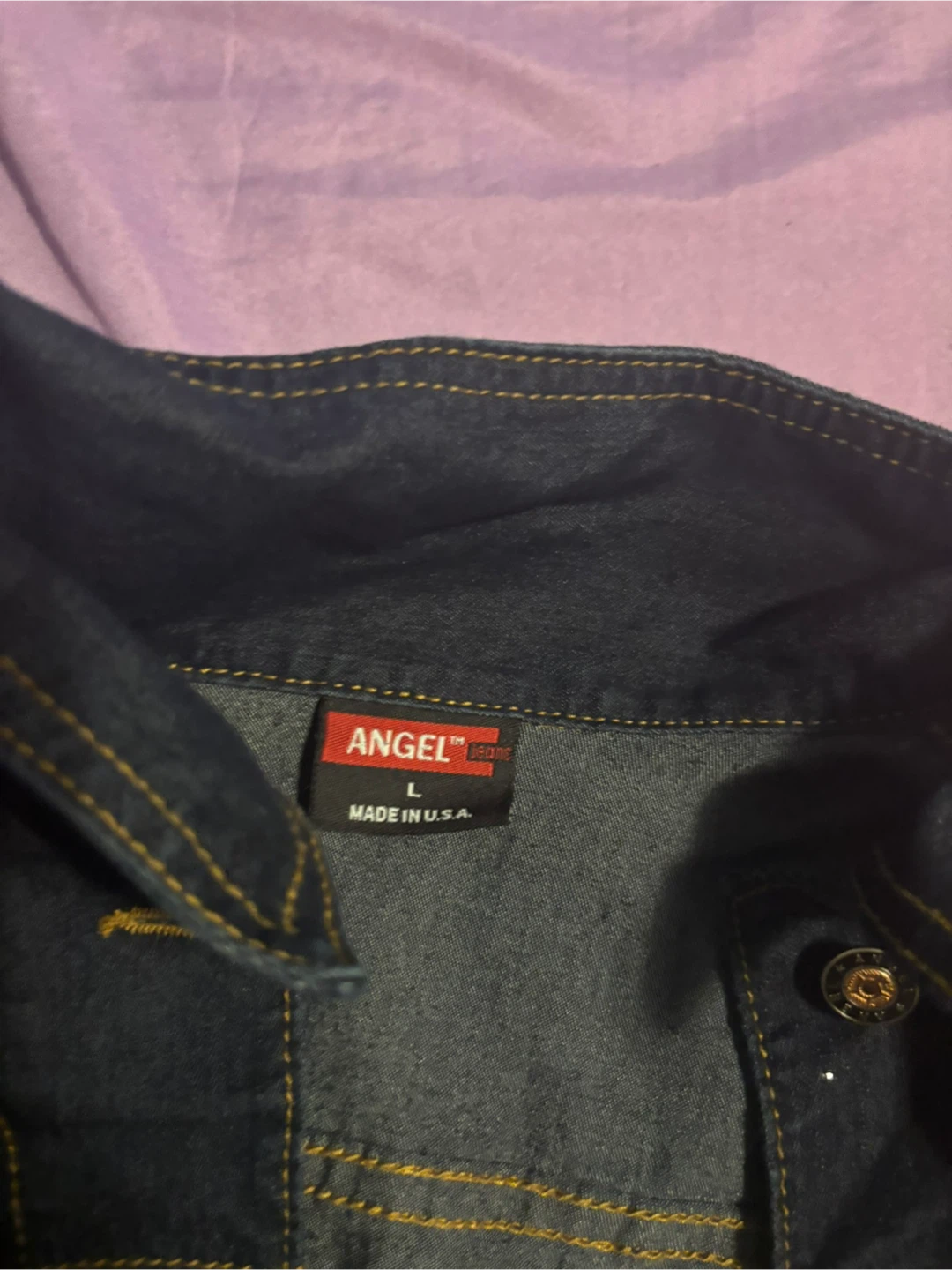 Angel Jeans Denim Jacket Size L - photo 2