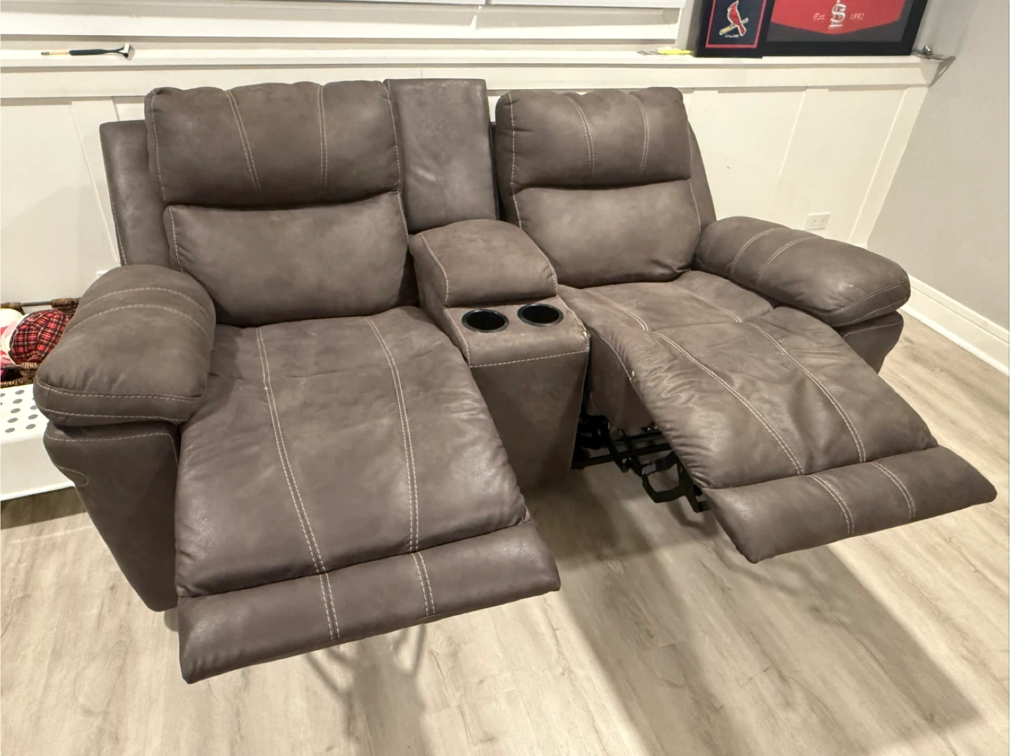 Reclining Love Seat with Center Console - photo 2