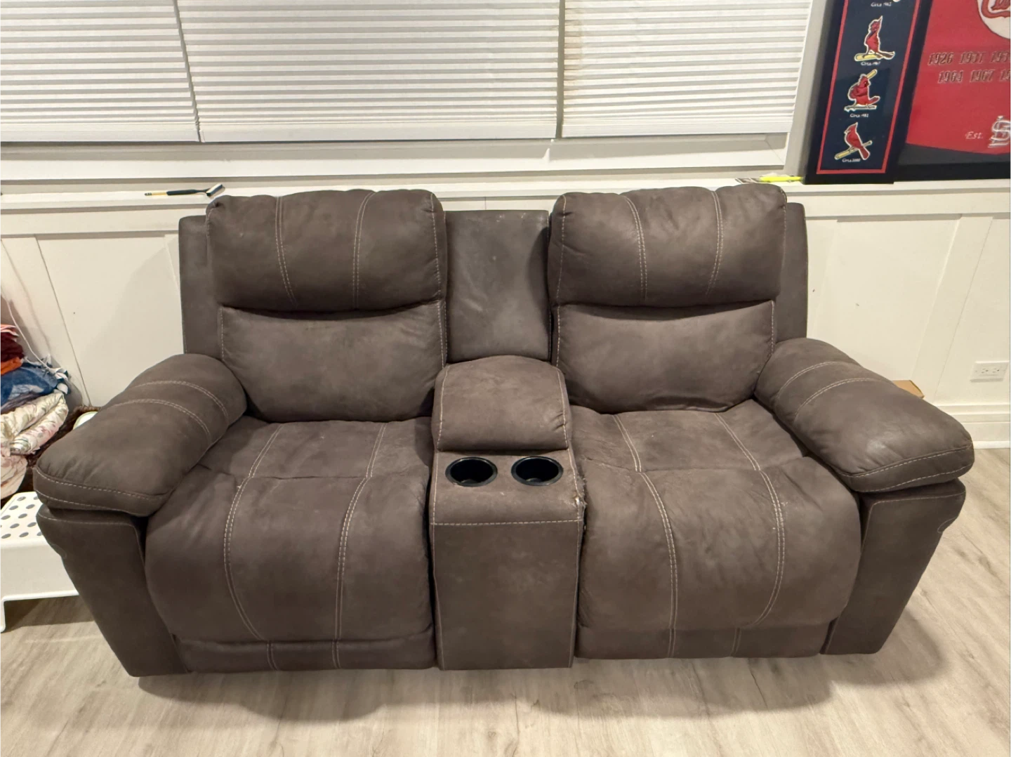 Reclining Love Seat with Center Console