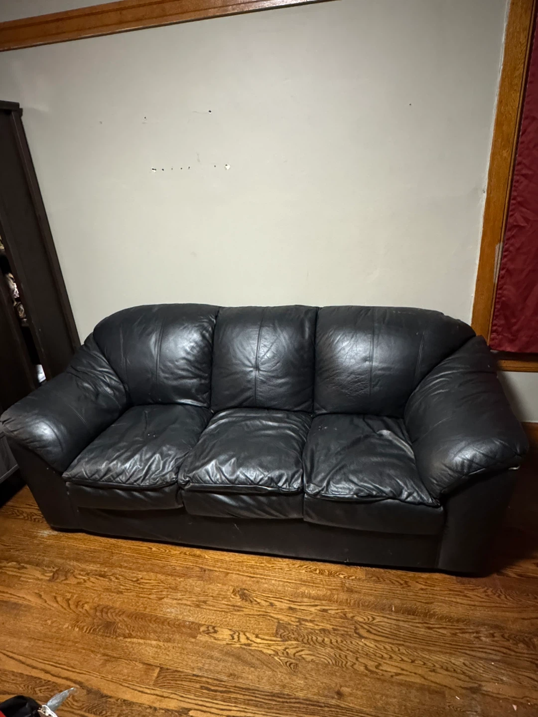 Black Leather Sofa