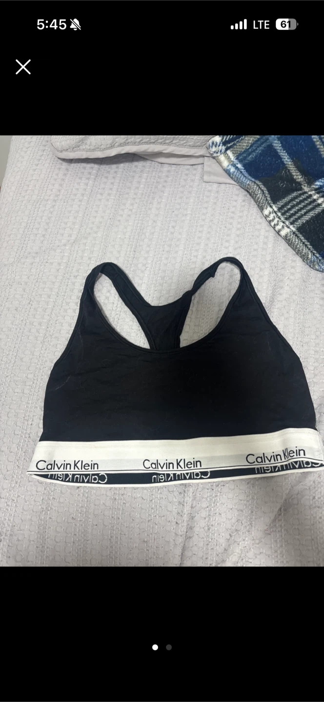 Calvin Klein Black Sports Bra