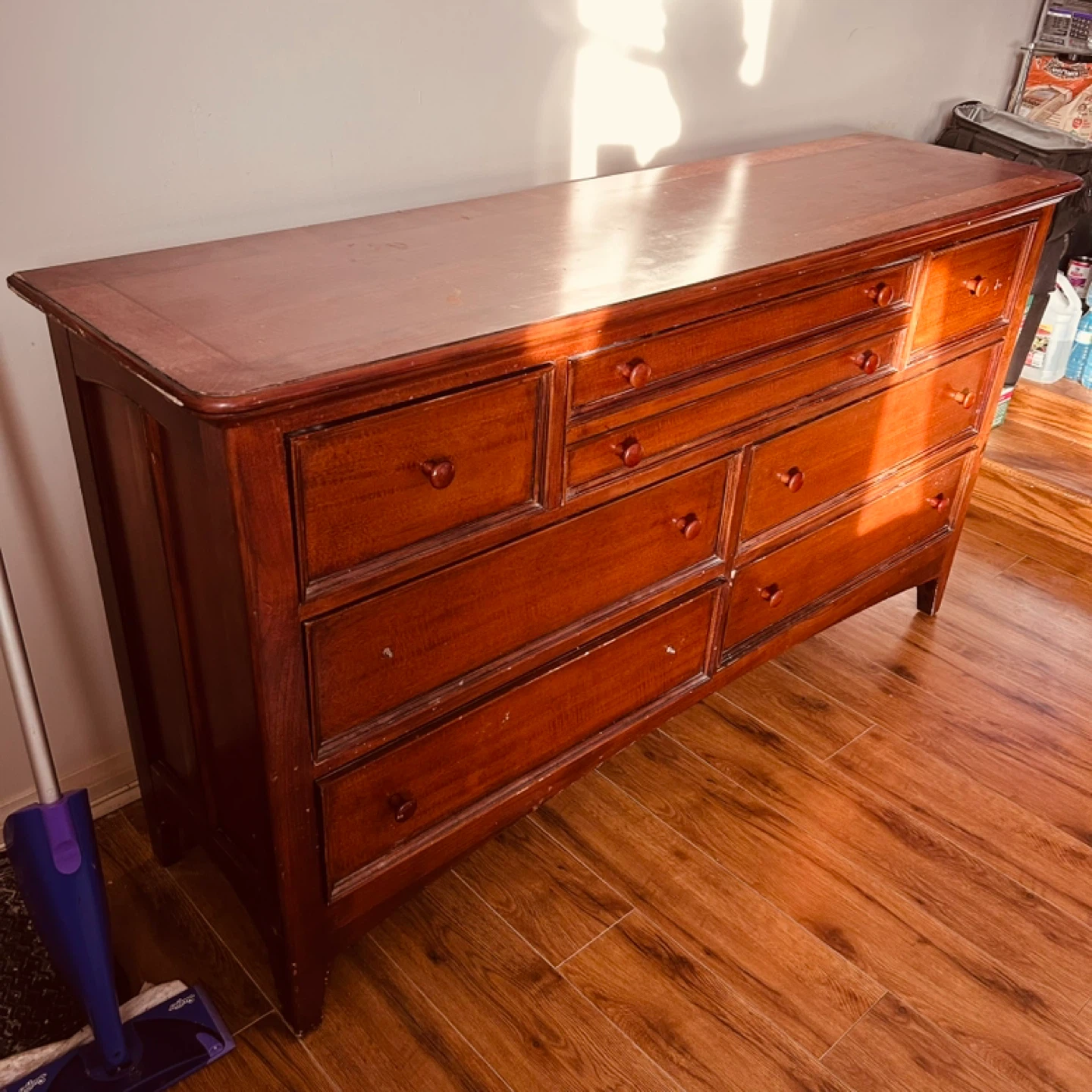 Solid Wood Dresser - 8 Drawers
