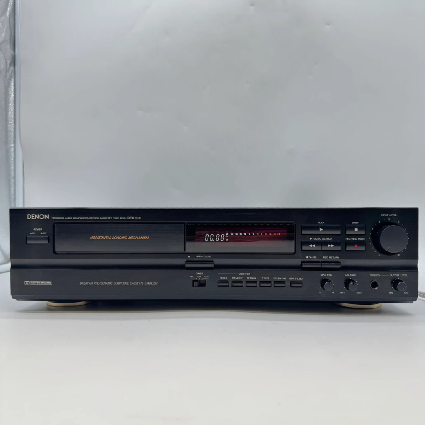 Vintage  Denon DRS-610 Cassette Deck HX Tested Manual, Japan - photo 2