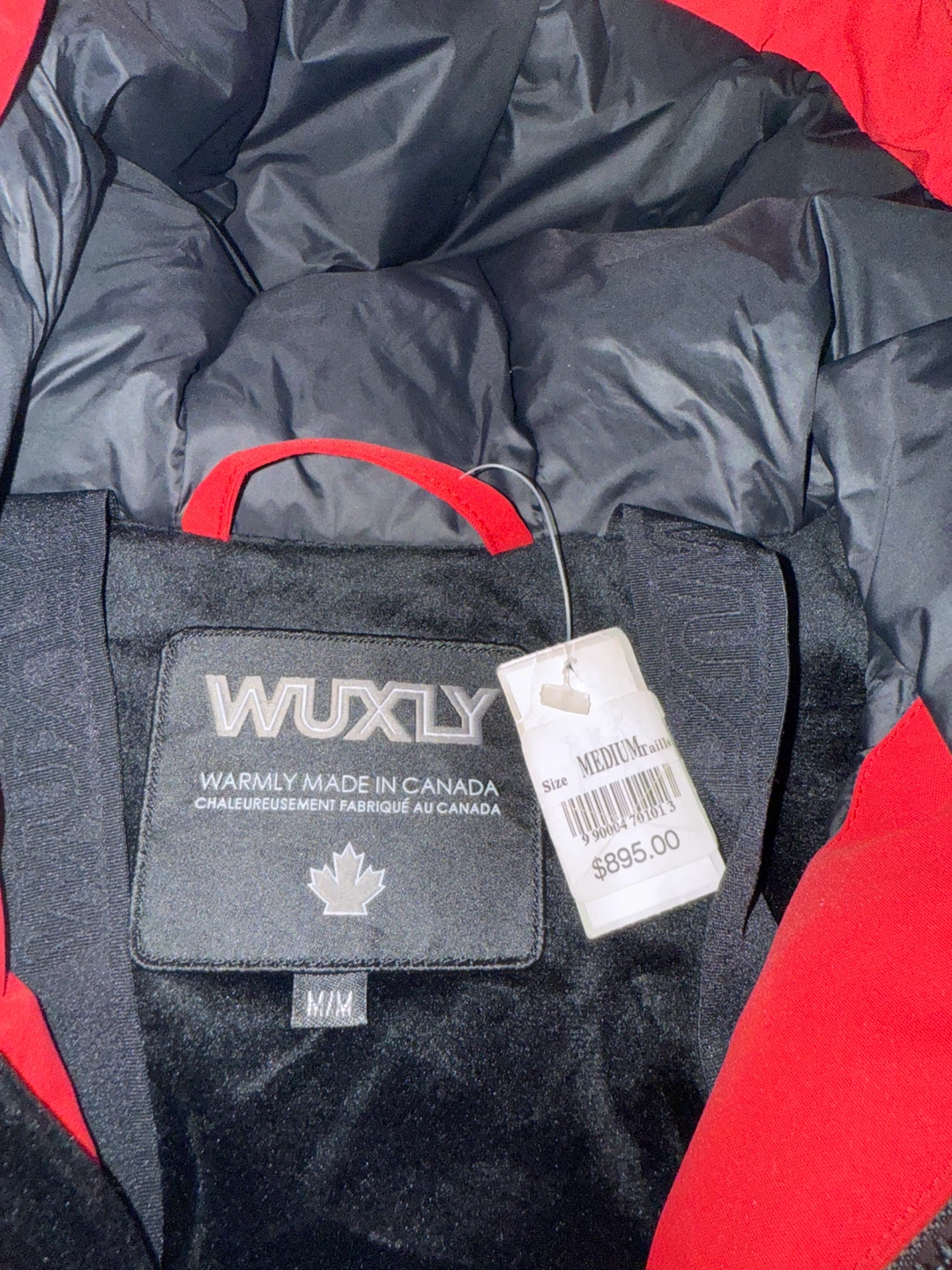 Wuxly Red Winter Jacket - Medium - photo 2