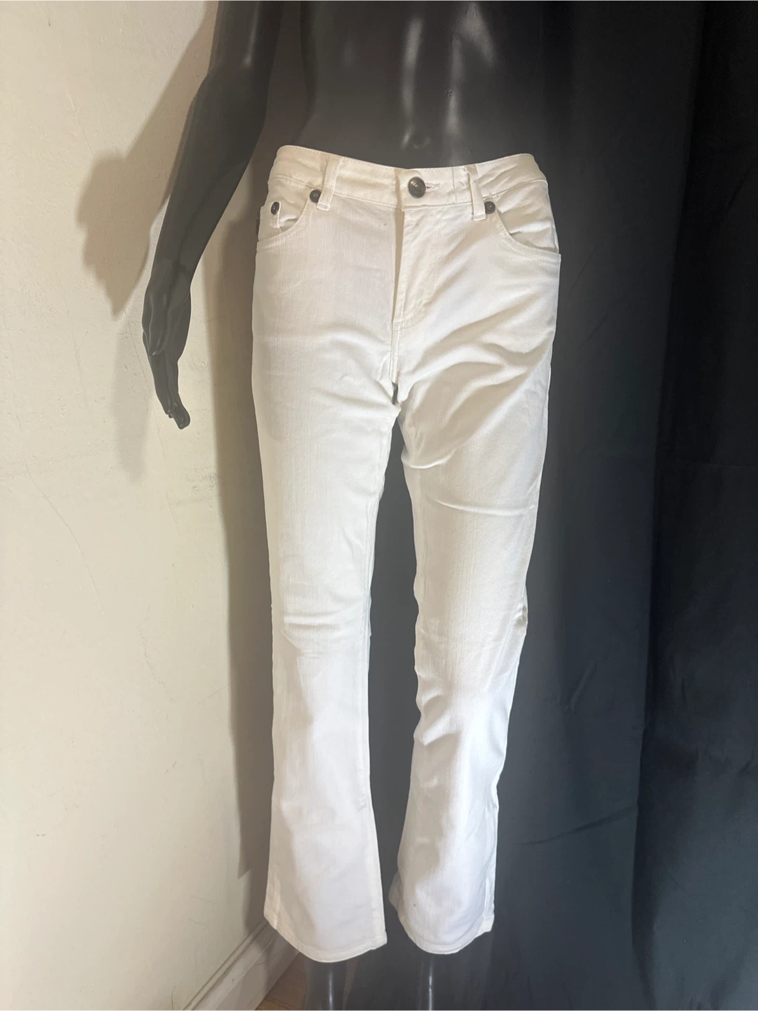 Roberto Cavalli White Denim Flare Jeans