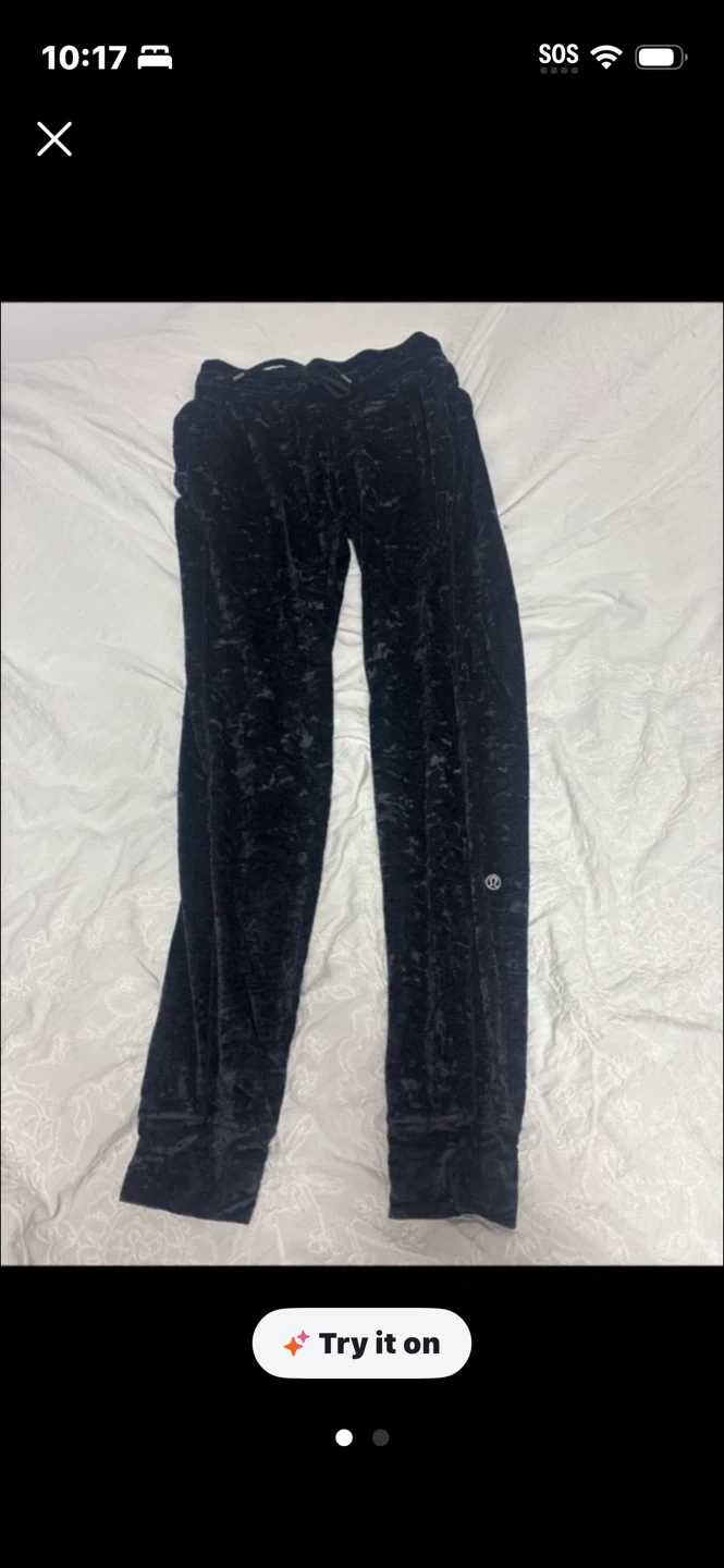 Lululemon Black Velvet Pants - photo 2