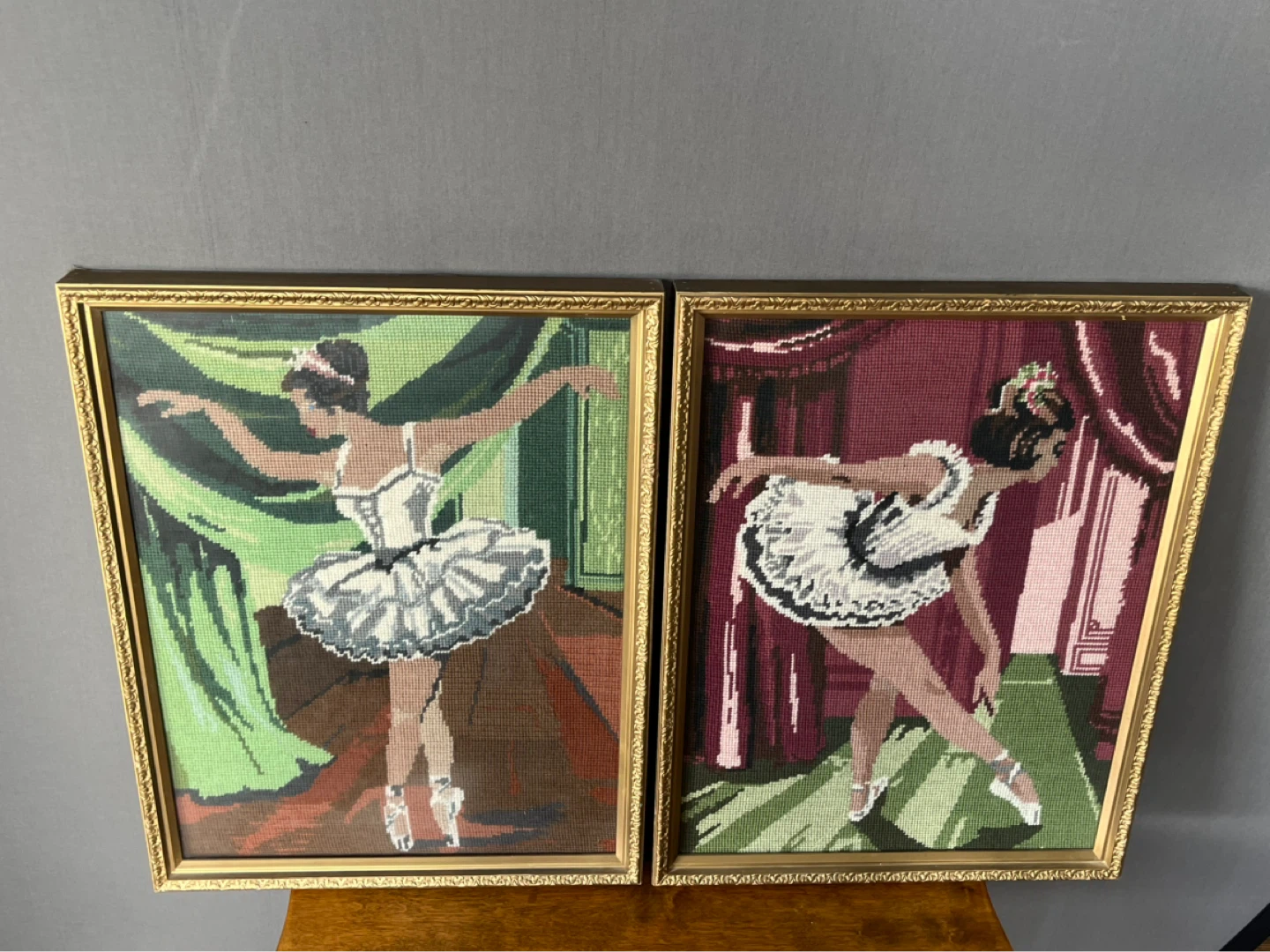 Framed Ballet Needlepoint Art - Set of 2 - photo 5