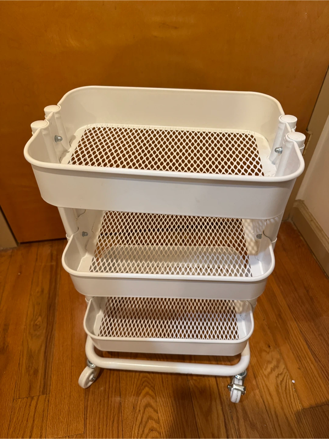 IKEA RASKOG 3-Tier White Utility Cart