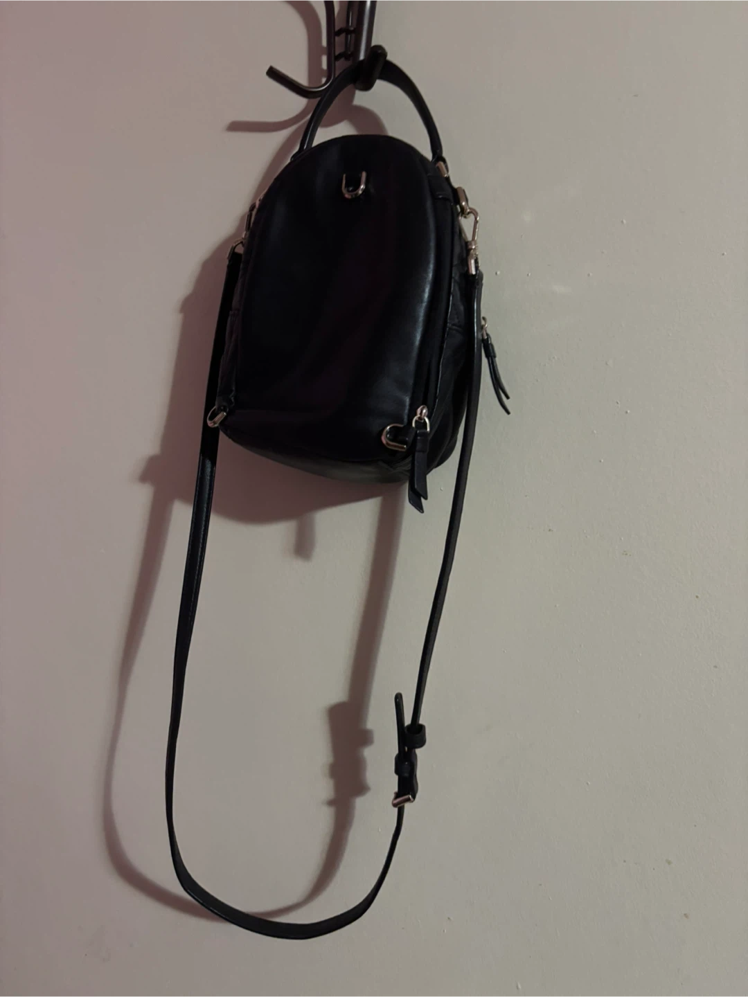 Kate Spade Black Quilted Leather Mini Backpack Purse - photo 3