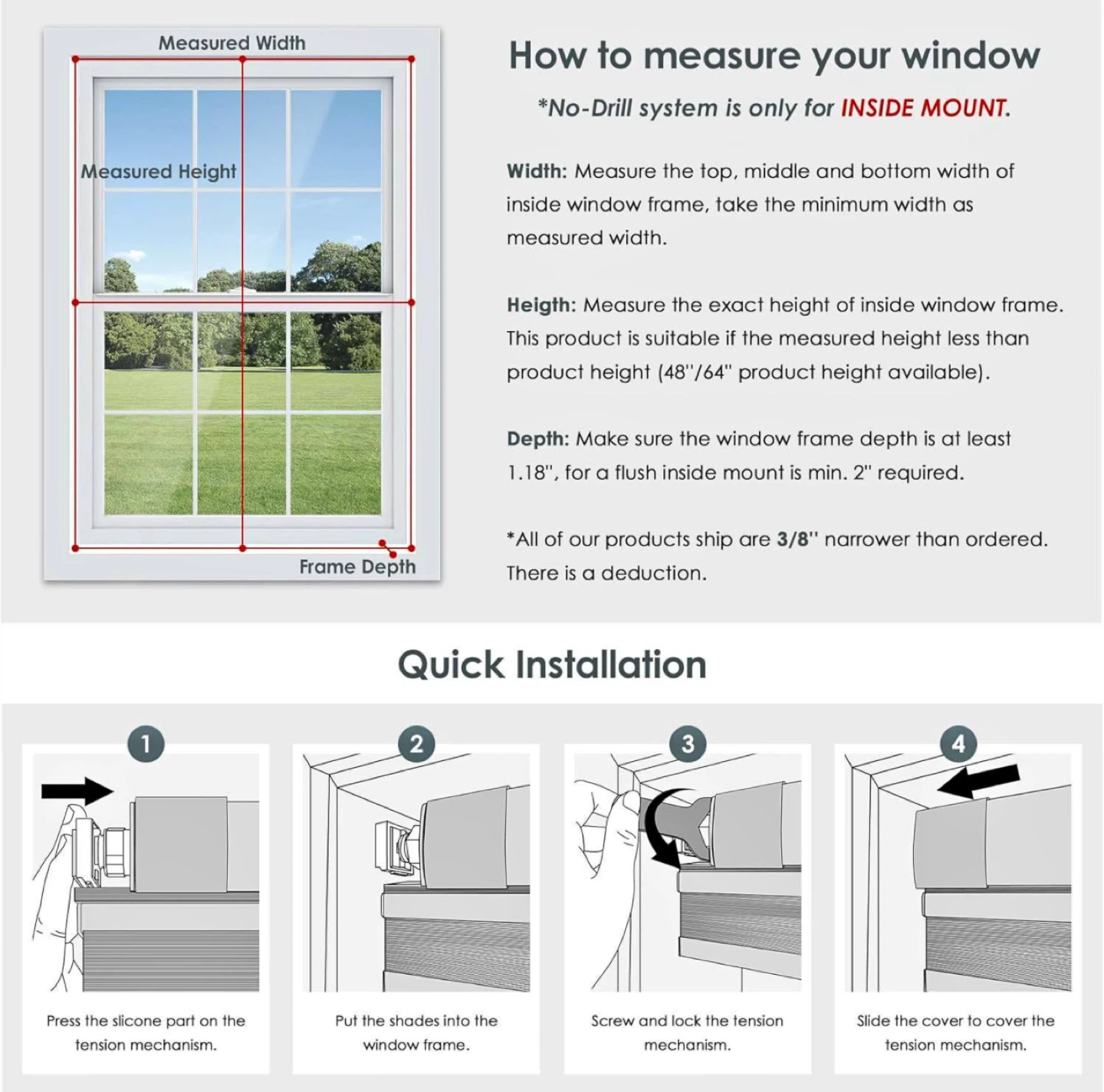 No-Drill Windows Blinds - photo 5