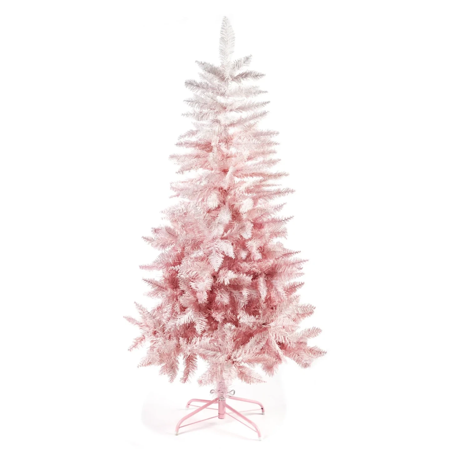 Pink Ombre Tinsel Christmas Tree