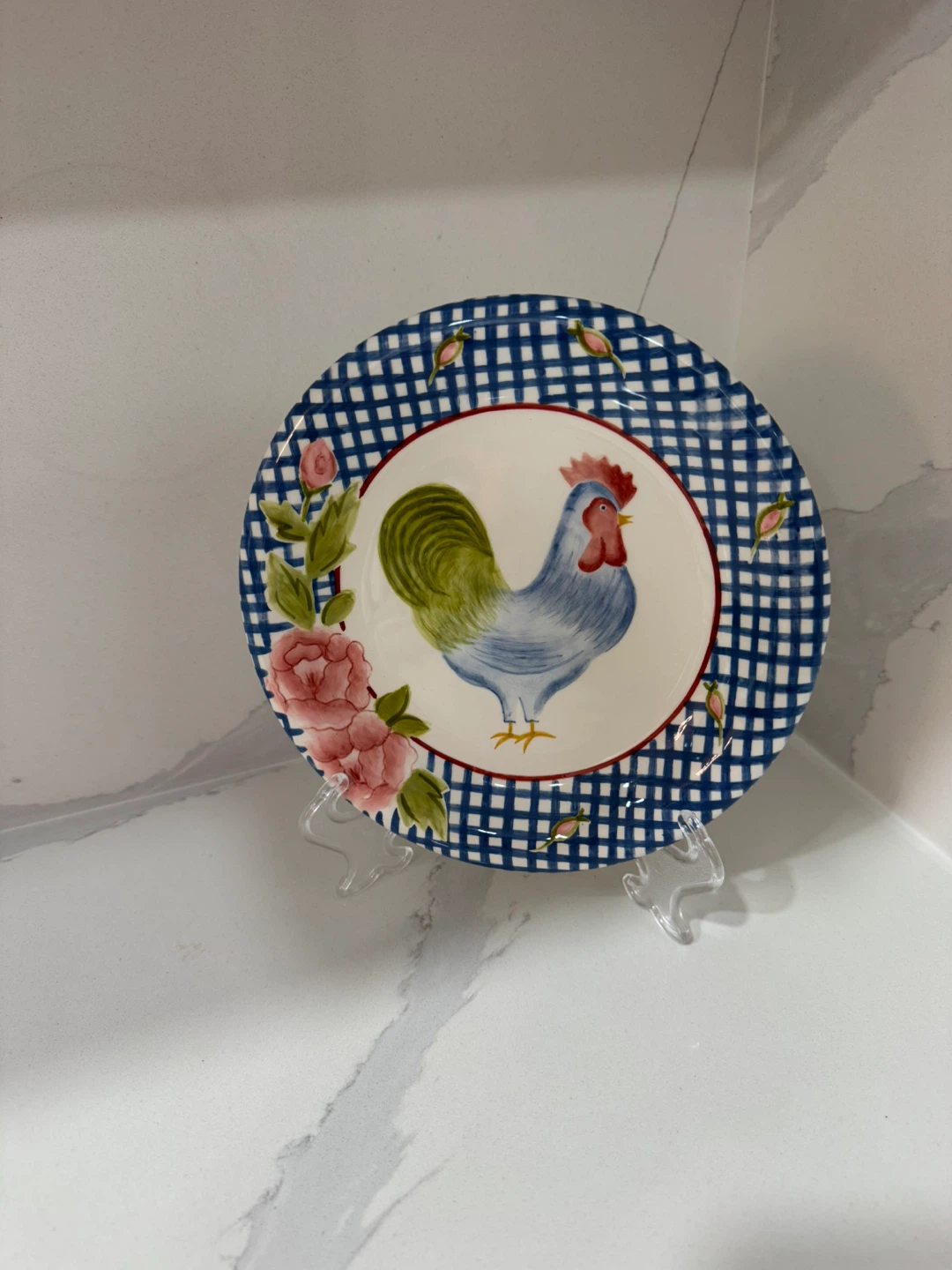 Leslie Sattler Cock-a-Doodle Plates (Set of 2) - photo 3