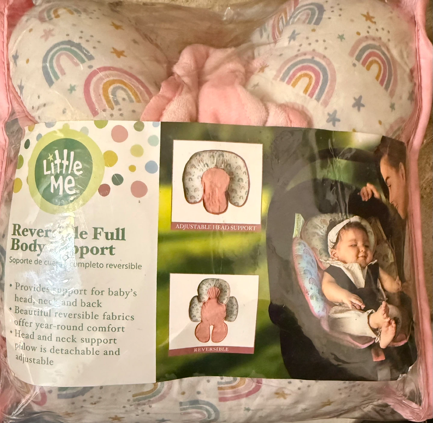 Little Me Reversible Full Body Support Infant Insert - photo 2