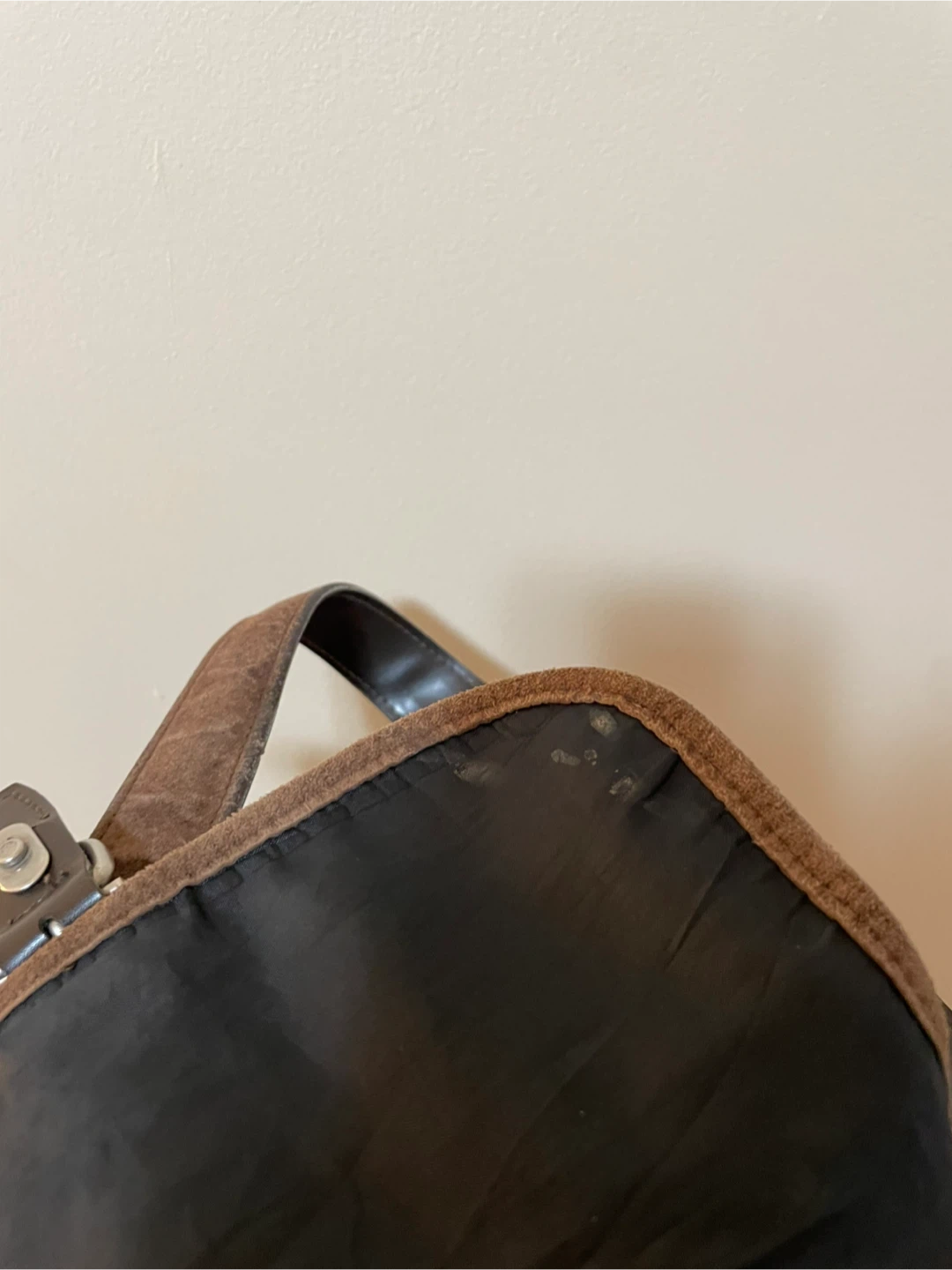 Brown Suede Shoulder Bag - photo 5