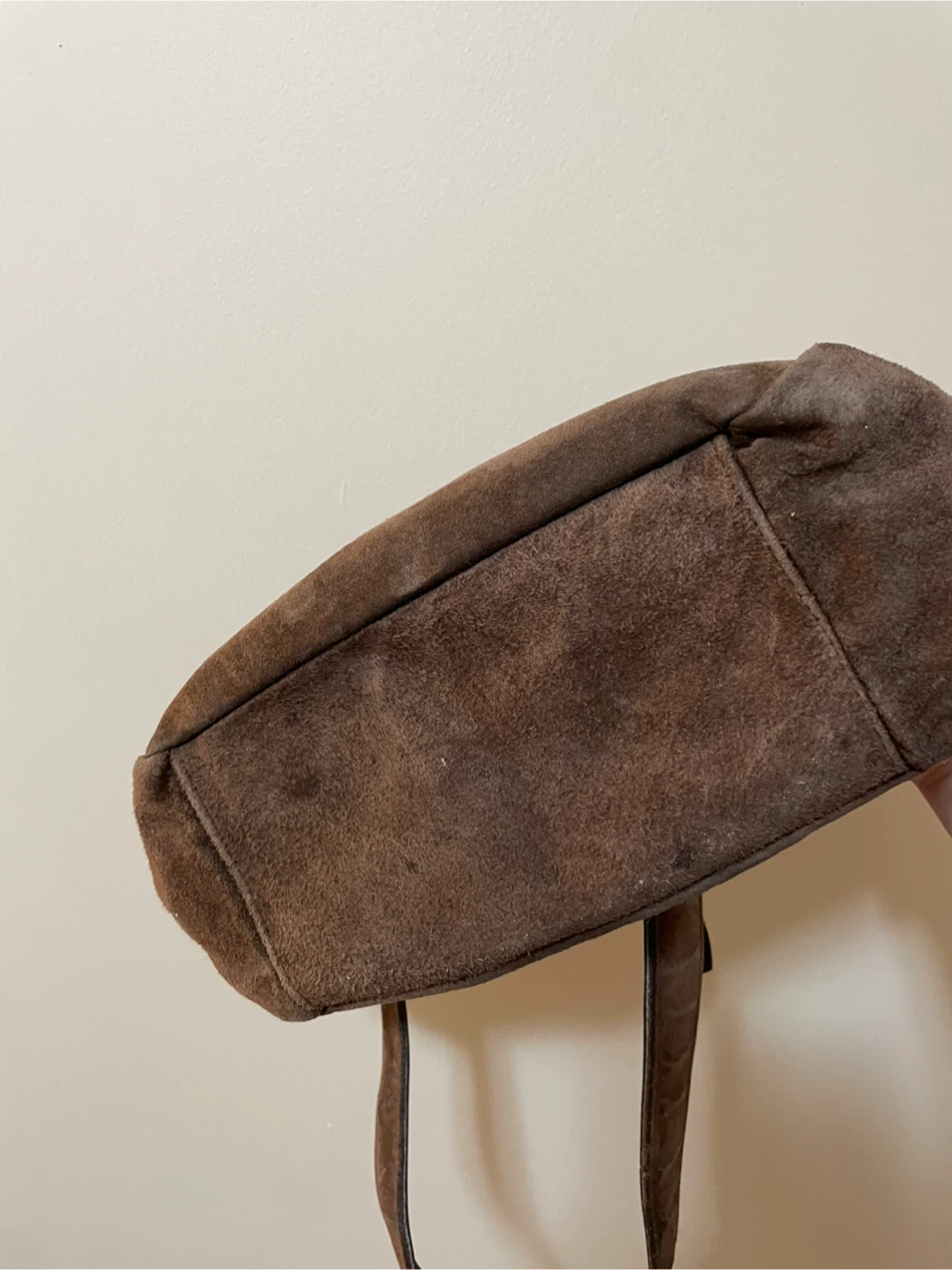 Brown Suede Shoulder Bag - photo 3