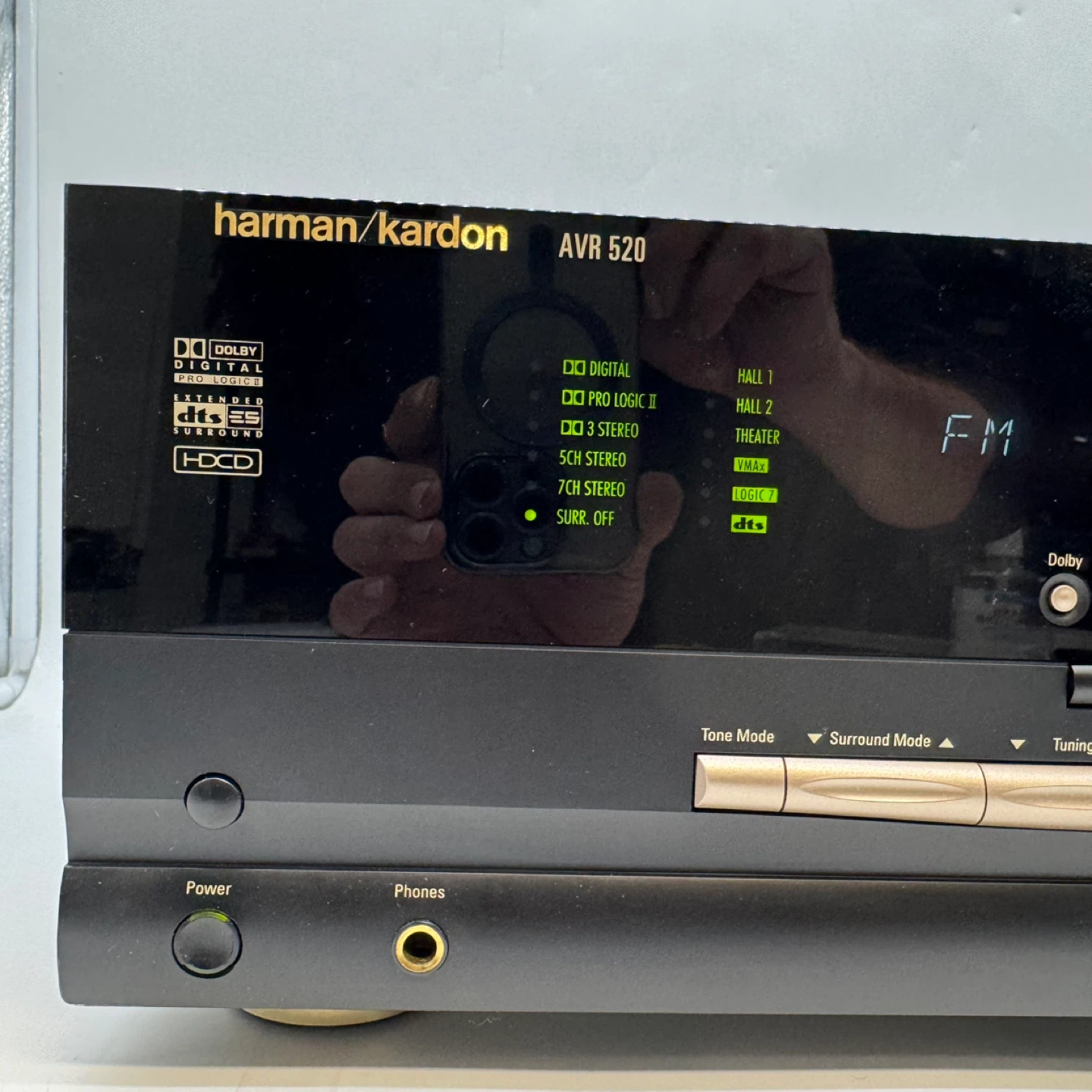 Harman Kardon AVR 520 AV Receiver Tested Working No Remote - photo 2