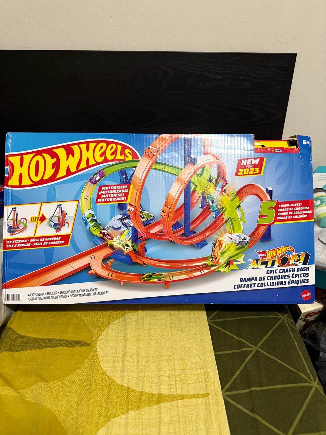 Hot Wheels Epic Crash Dash Rampa de Choques Épicos Playset