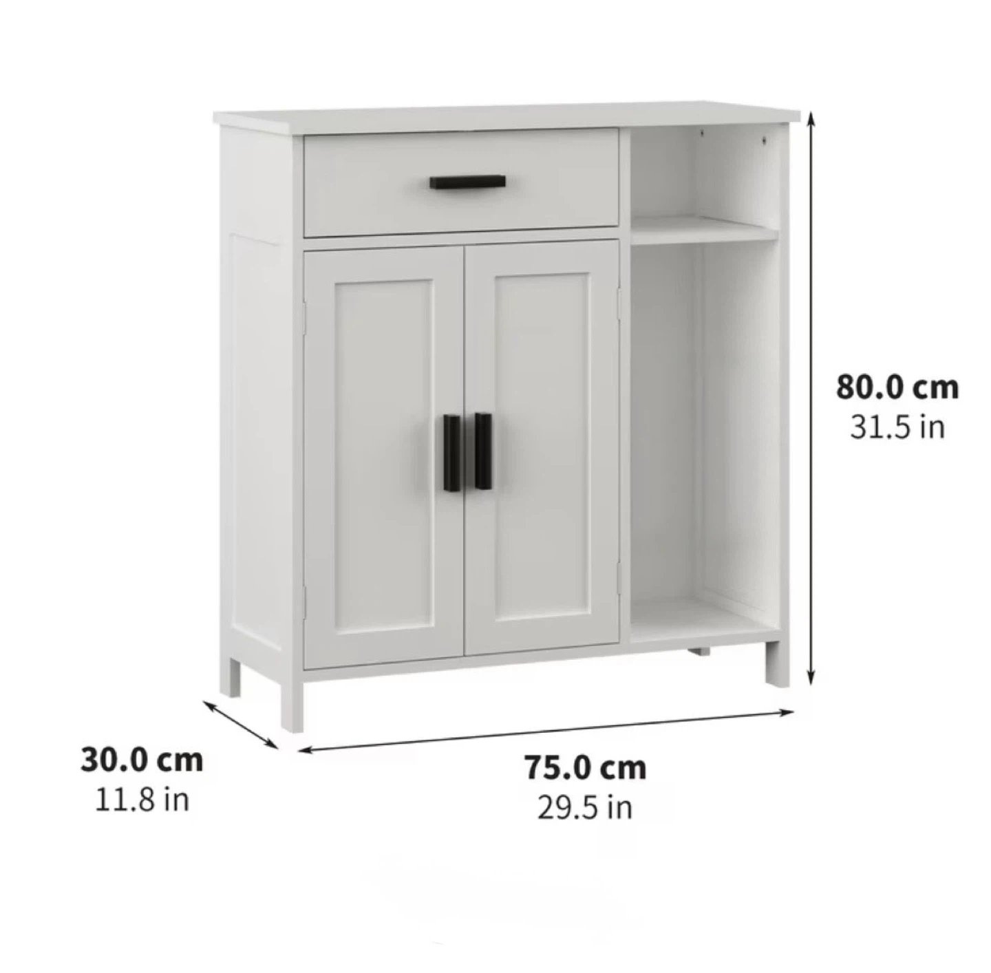 Black Storage Cabinet