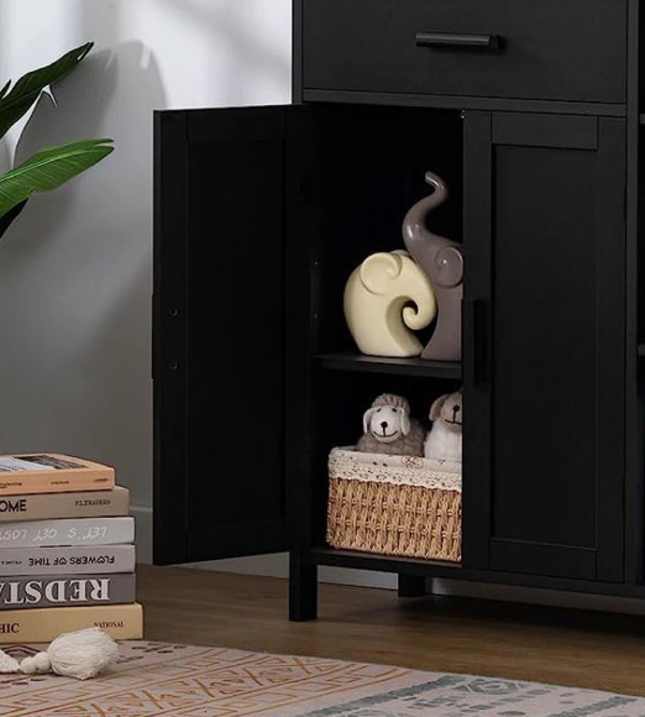 Black Storage Cabinet - photo 3