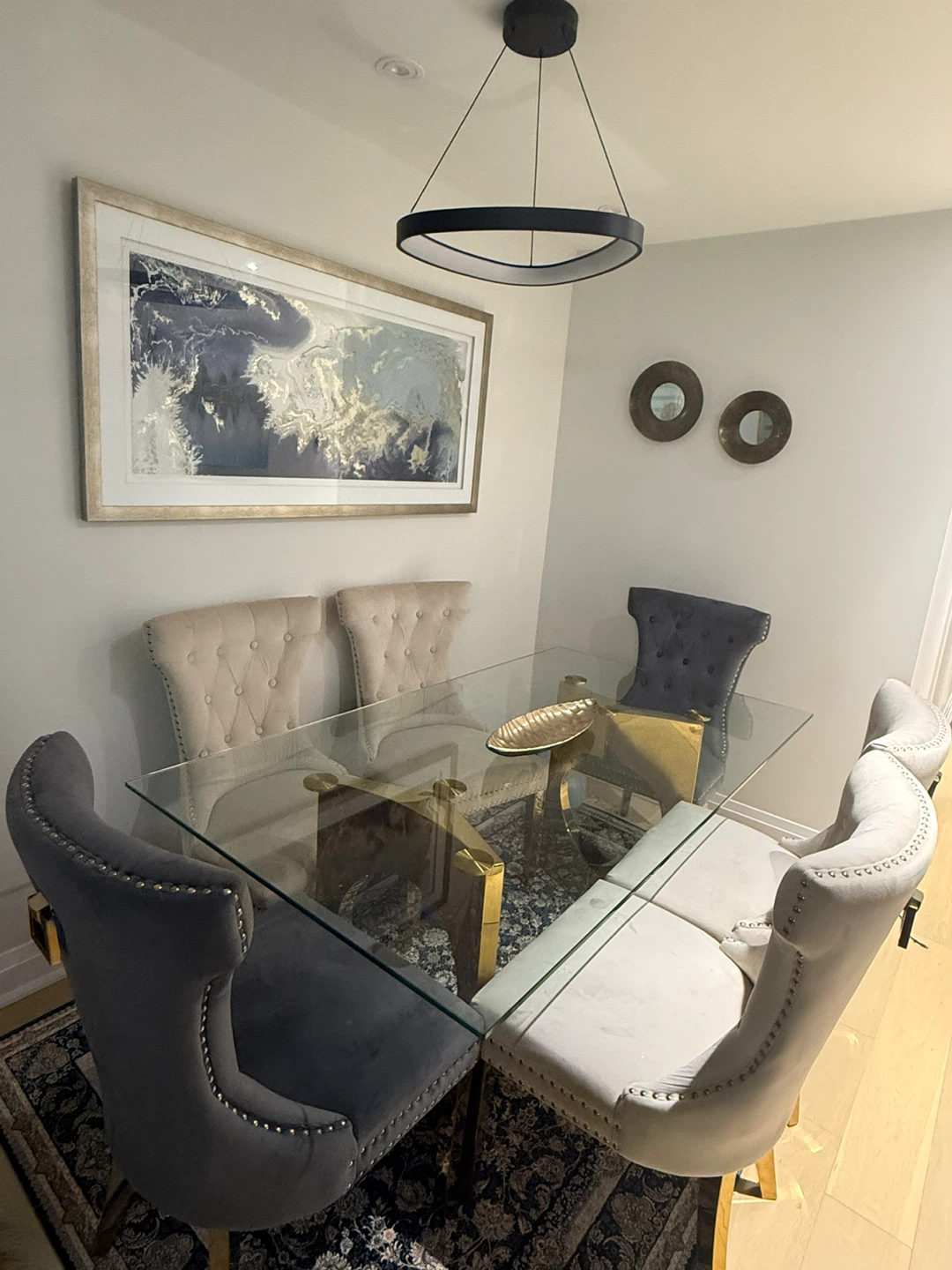 Velvet Dining Chair - Beige