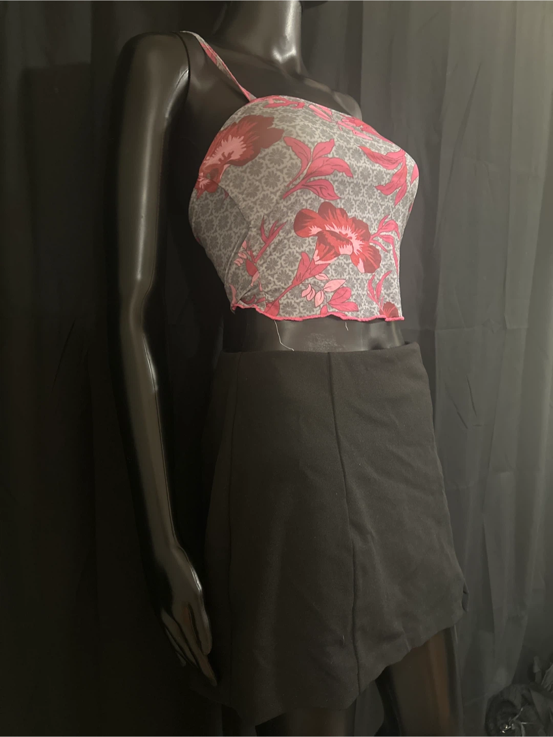 Floral Print Crop Top