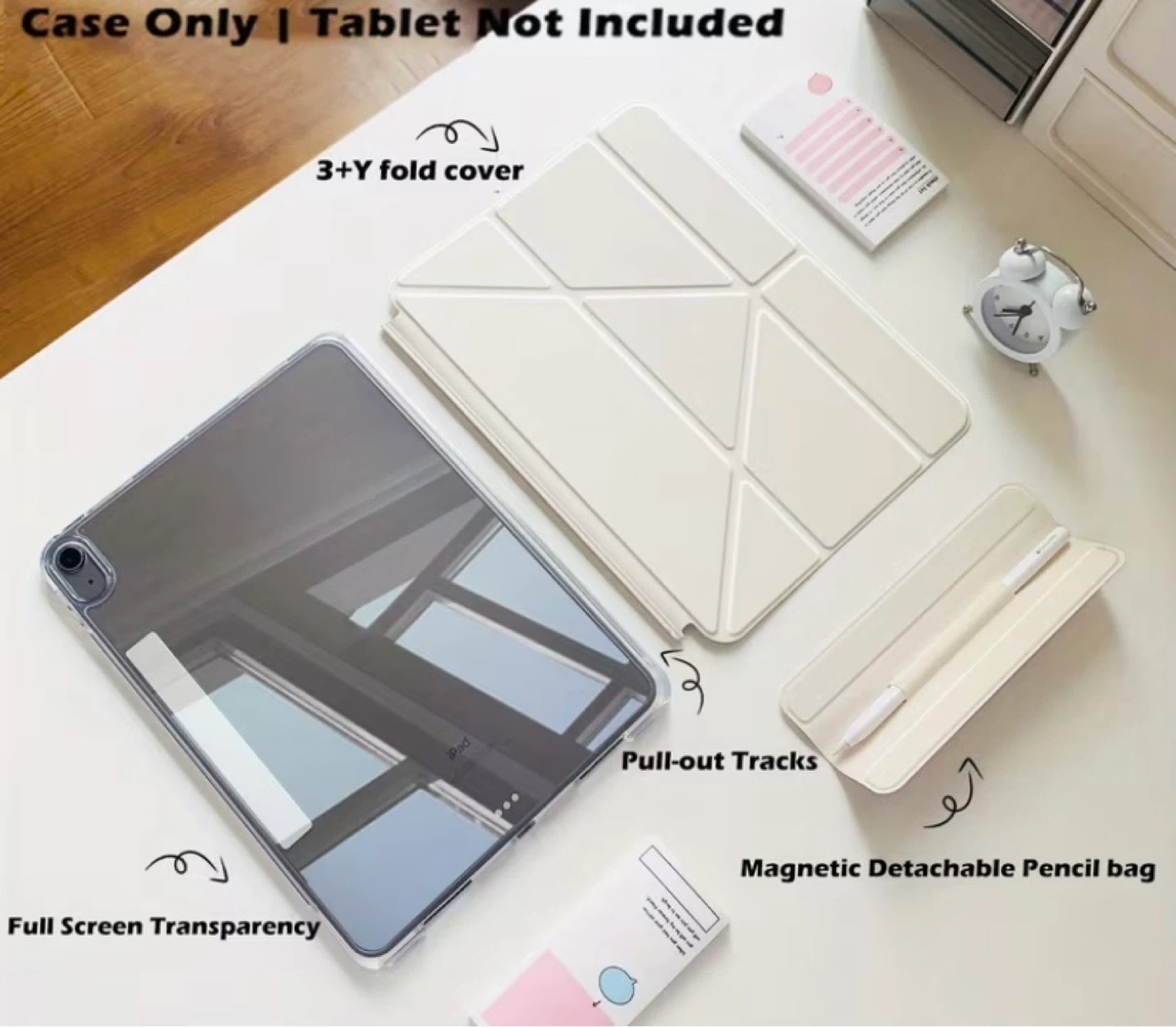 iPad Case with Magnetic Detachable Pencil Bag - photo 2