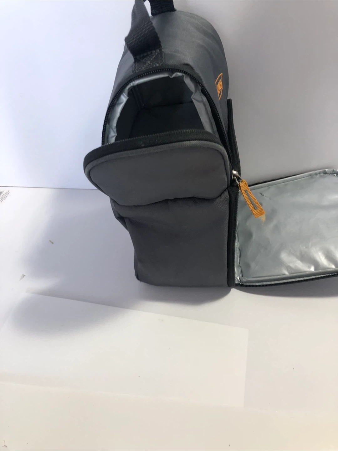 Thermos Lunch Bag Gray Plaid Insulated - photo 4