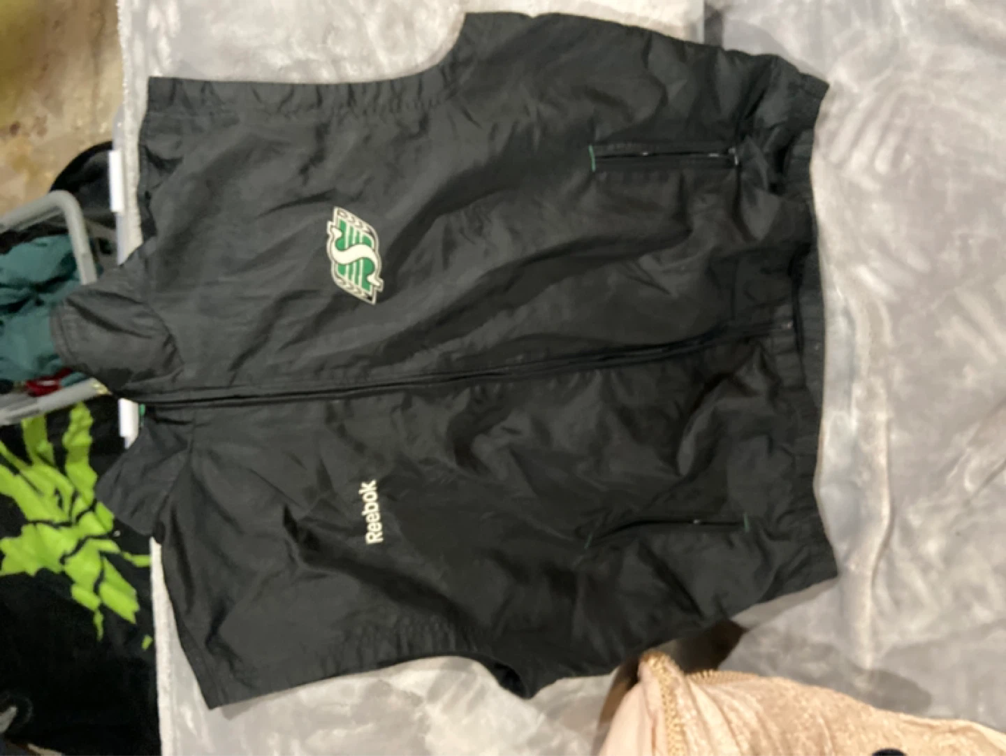 Reebok Saskatchewan Roughriders CFL Windbreaker Jacket