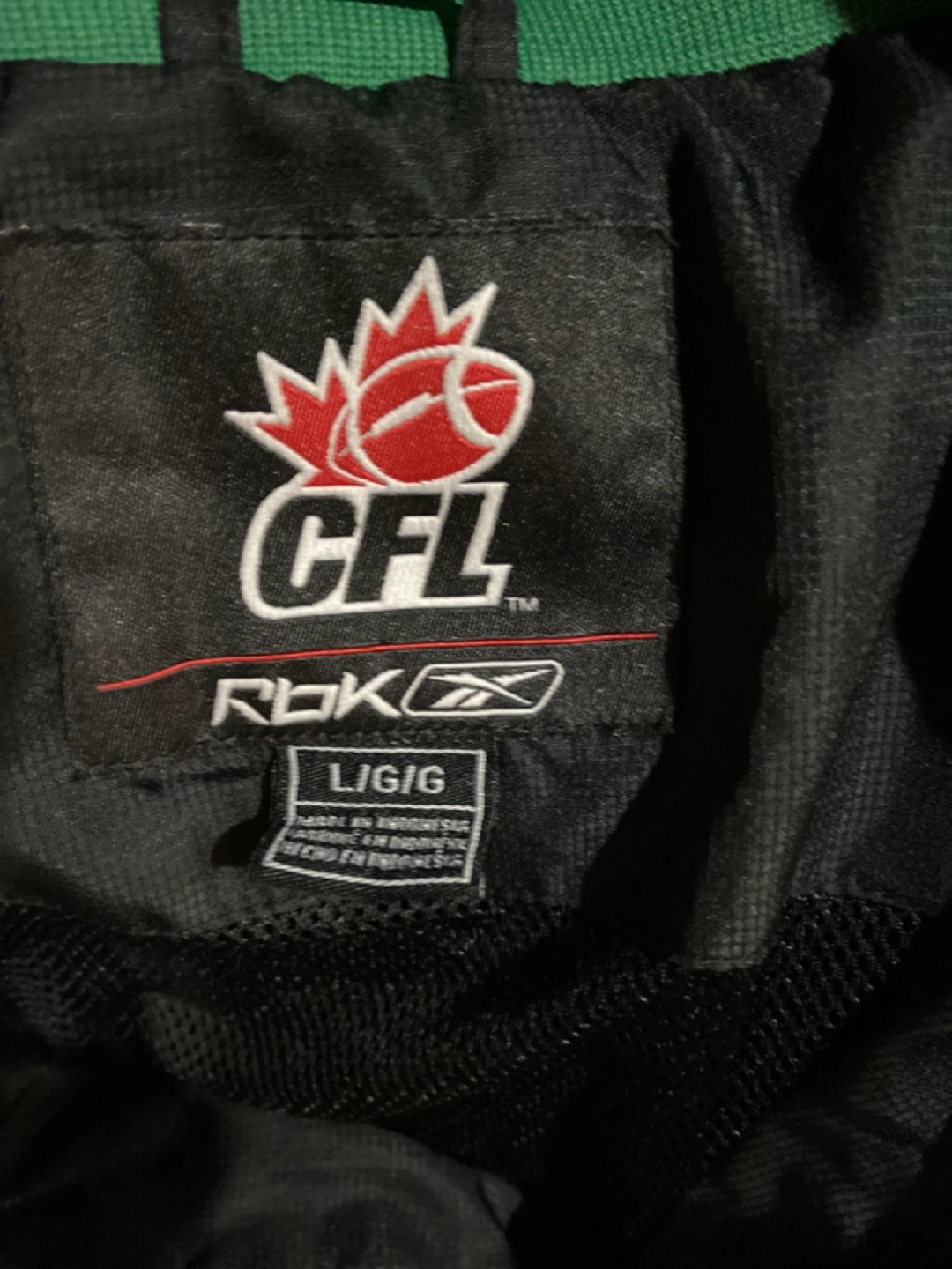 Reebok Saskatchewan Roughriders CFL Windbreaker Jacket - photo 4