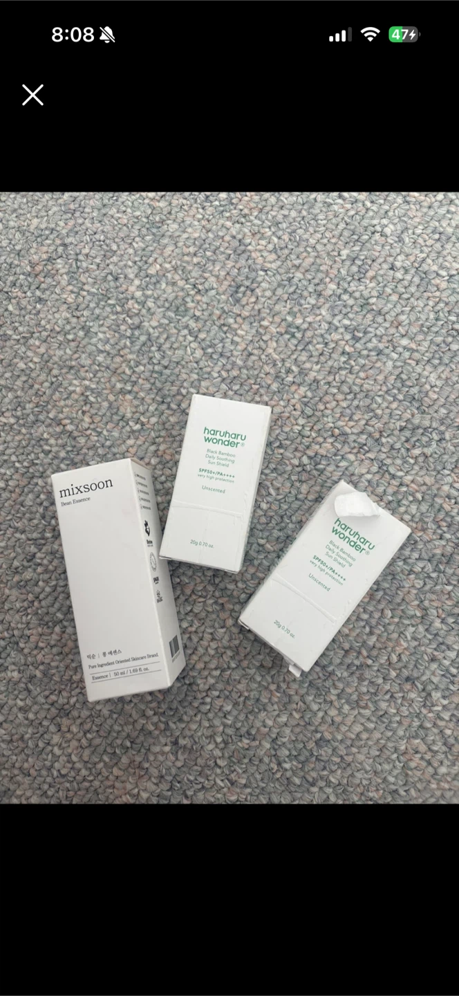 Mixsoon Bean Essence & Haruharu Wonder Sun Shield