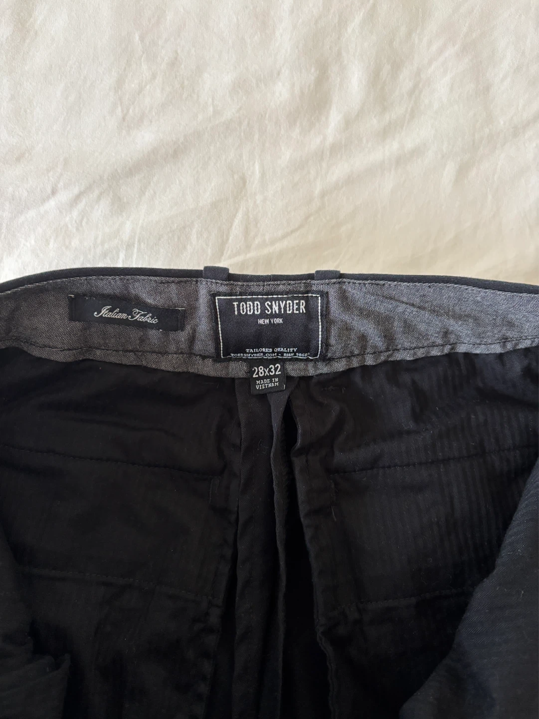 Todd Snyder High-Rise Italian Cotton Tab Chino - W28 - photo 3