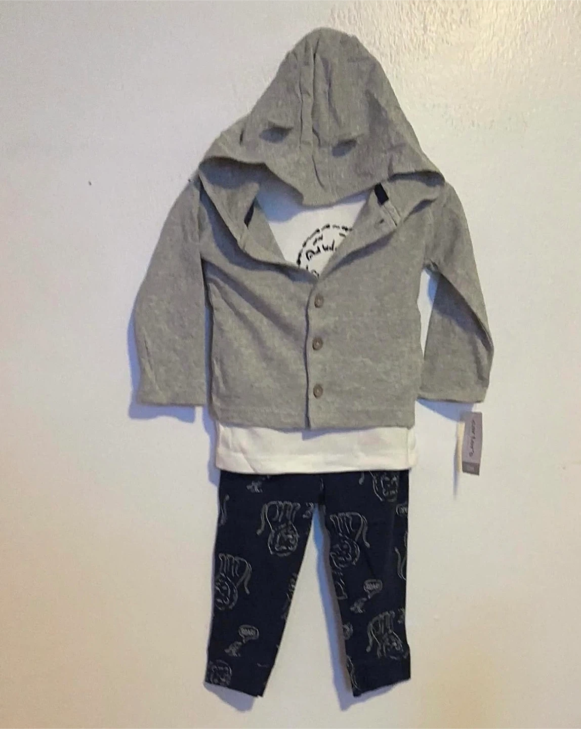 BOYS 3PC JOGGERS SUITE (SIZE:12 MONTHS)