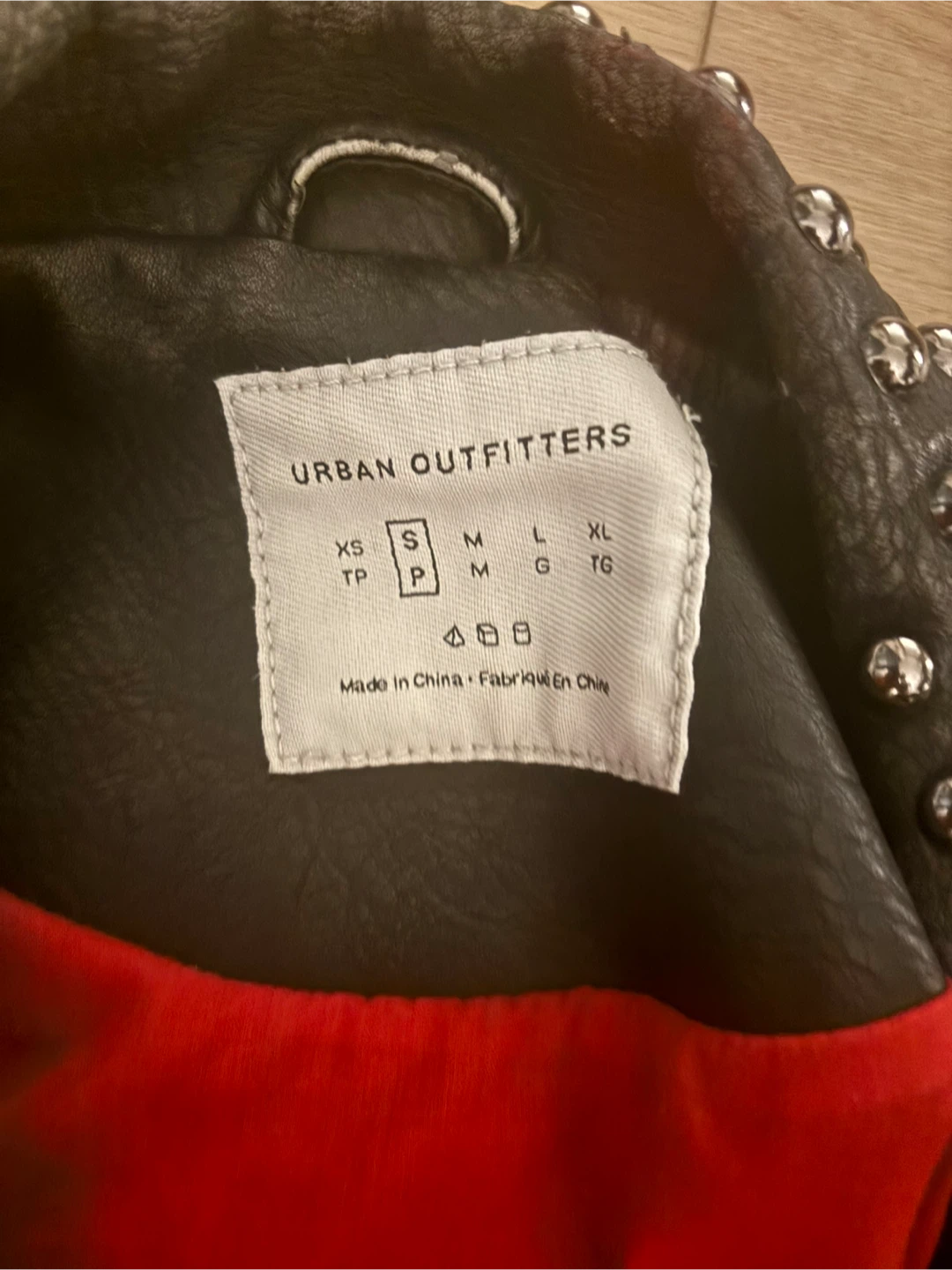 Urban Outfitters Faux Leather moto jacket embroidered tiger - photo 2