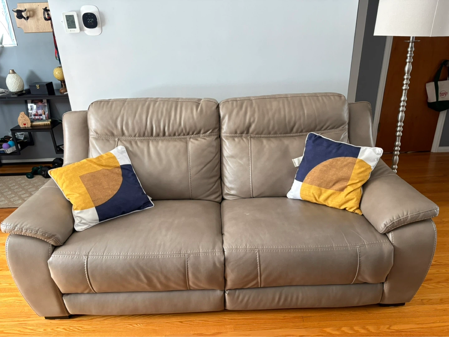 Faux Leather Couch