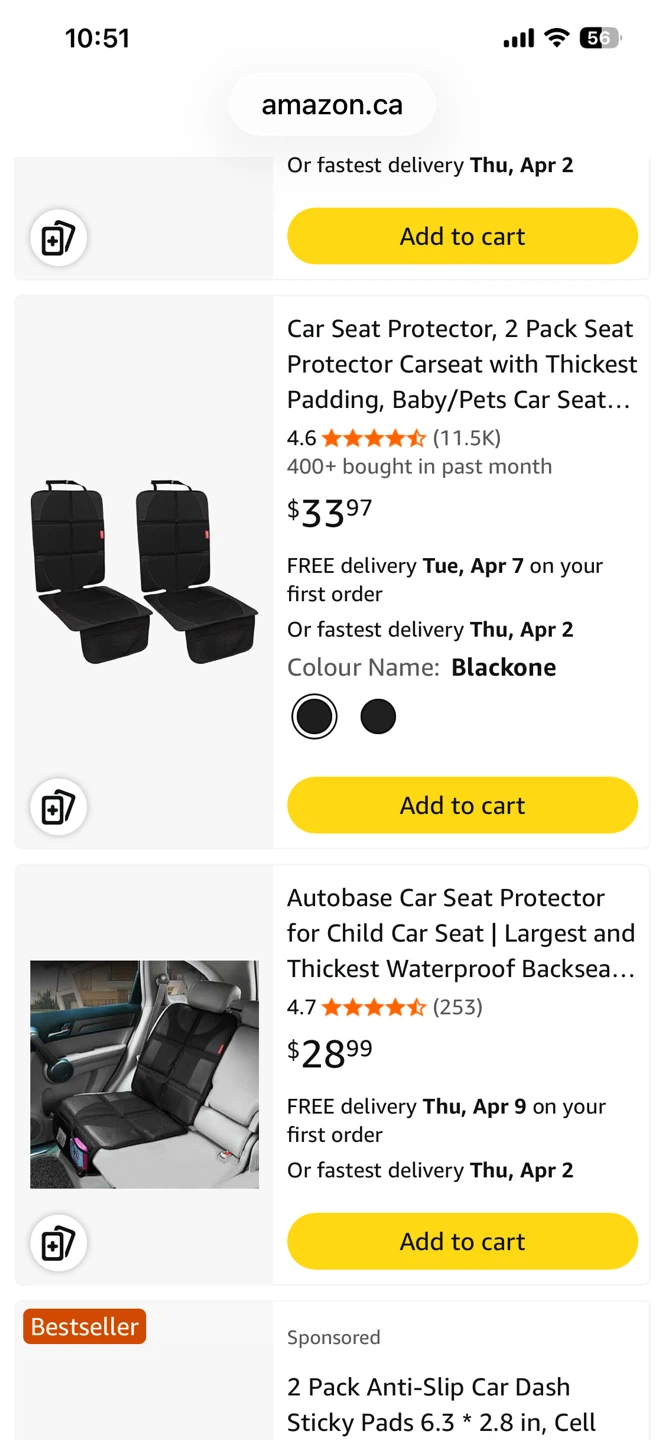 Car Seat Protector with Pockets - photo 4