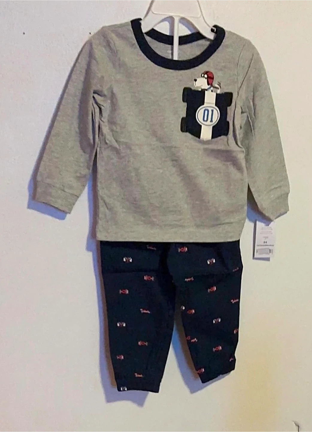 BOYS 2PC  JOGGERS SUITE(SIZES: 12,18,24 MONTHS)
