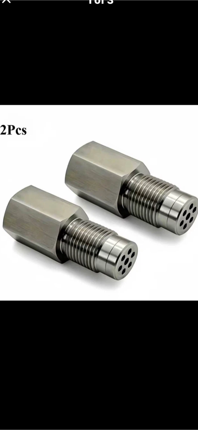 2 Pcs Exhaust O2 Sensor O2 Sensor Bung Extender