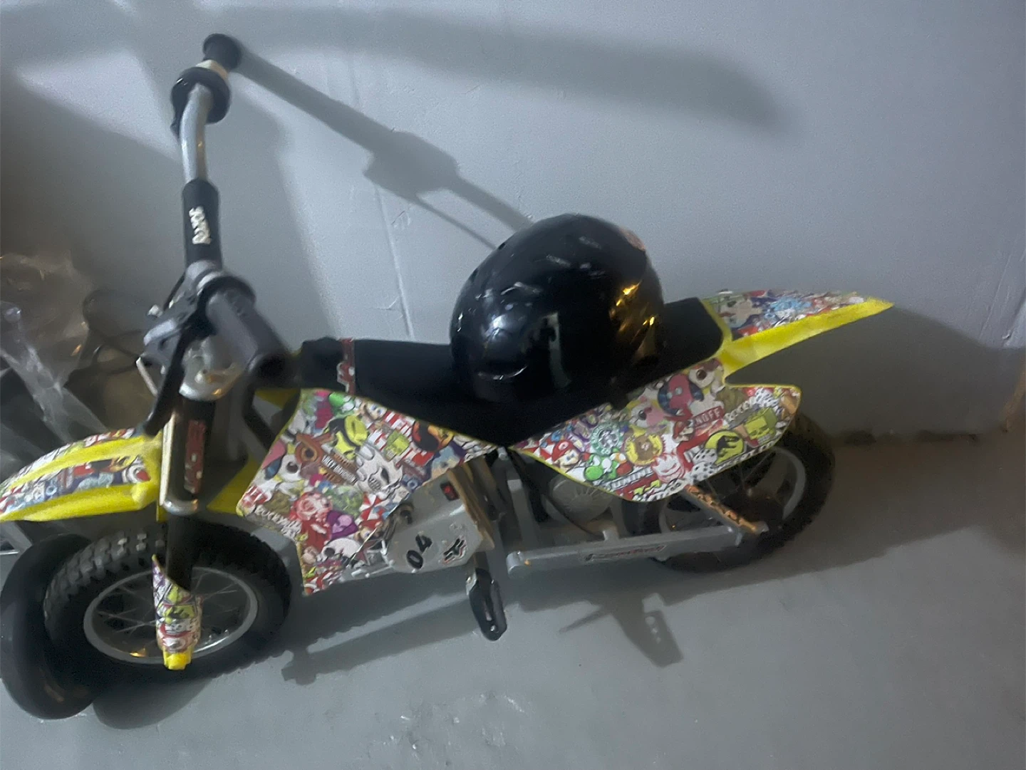 Razor Electric Dirt Bike with Helmet