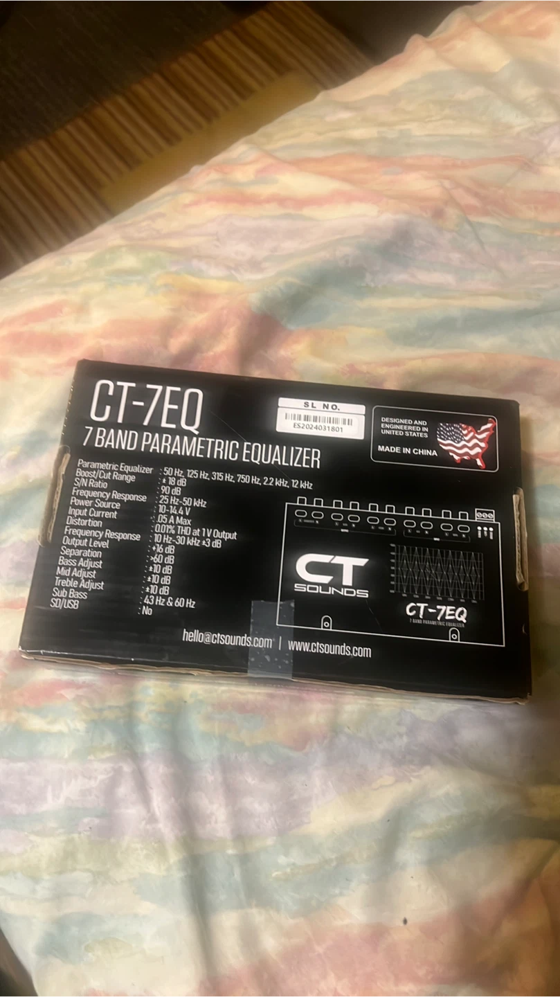 CT SOUNDS CT-7EQ 7 Band Parametric Equalizer - photo 2