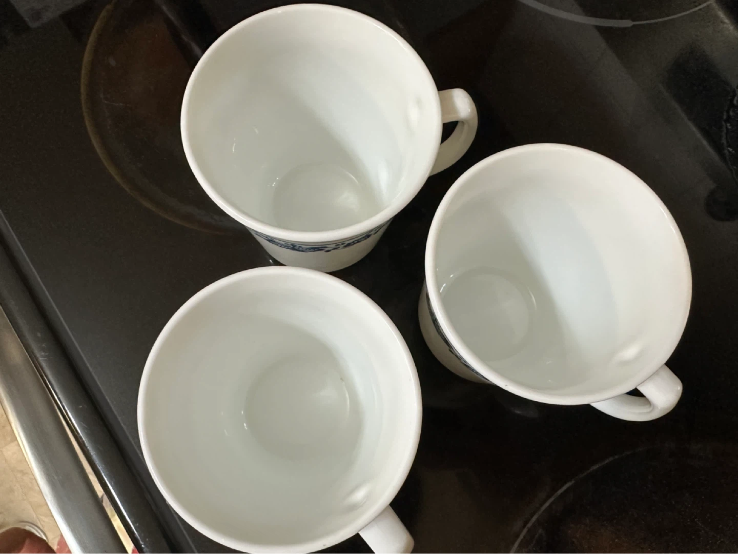 Set of 3 Corelle Blue Floral Mugs - photo 2