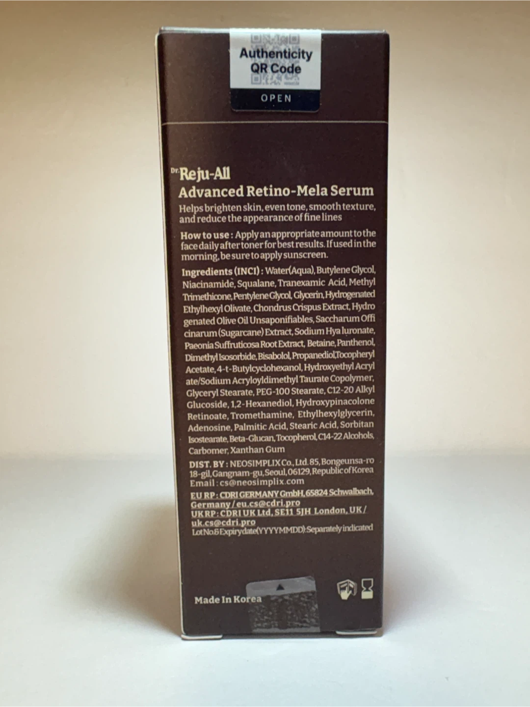 Dr Reju-All Advanced Retino-Mela Serum - photo 3