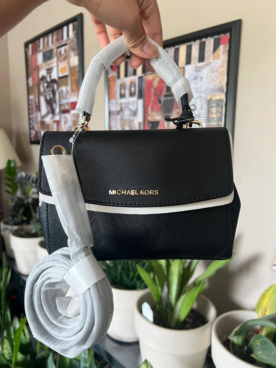Michael Kors Handbag with detachable crossbody strap